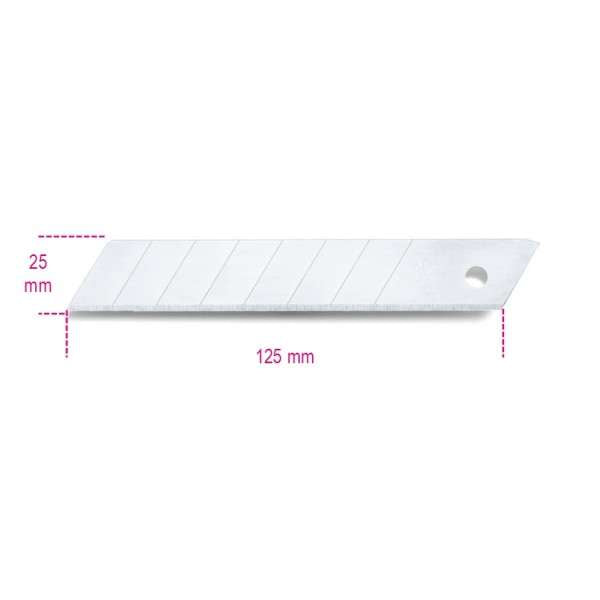 Set of 10 replacement sector blades for cutter 1773A length 125mm - 1773RL Beta