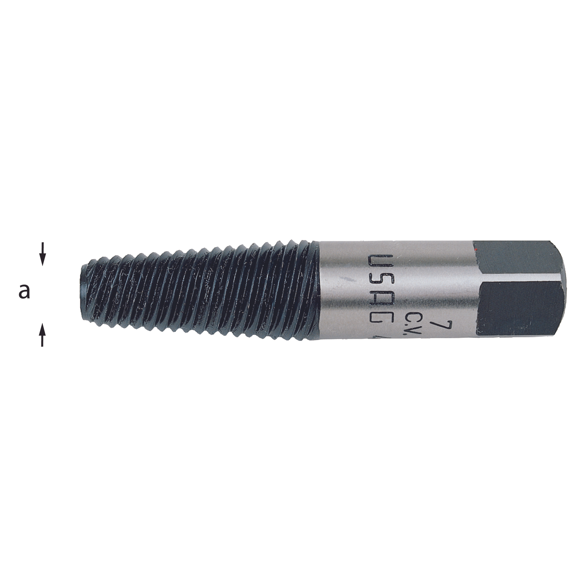 Conical extractors for broken bolts and stud bolts 2 67  4,5 mm - Usag 458