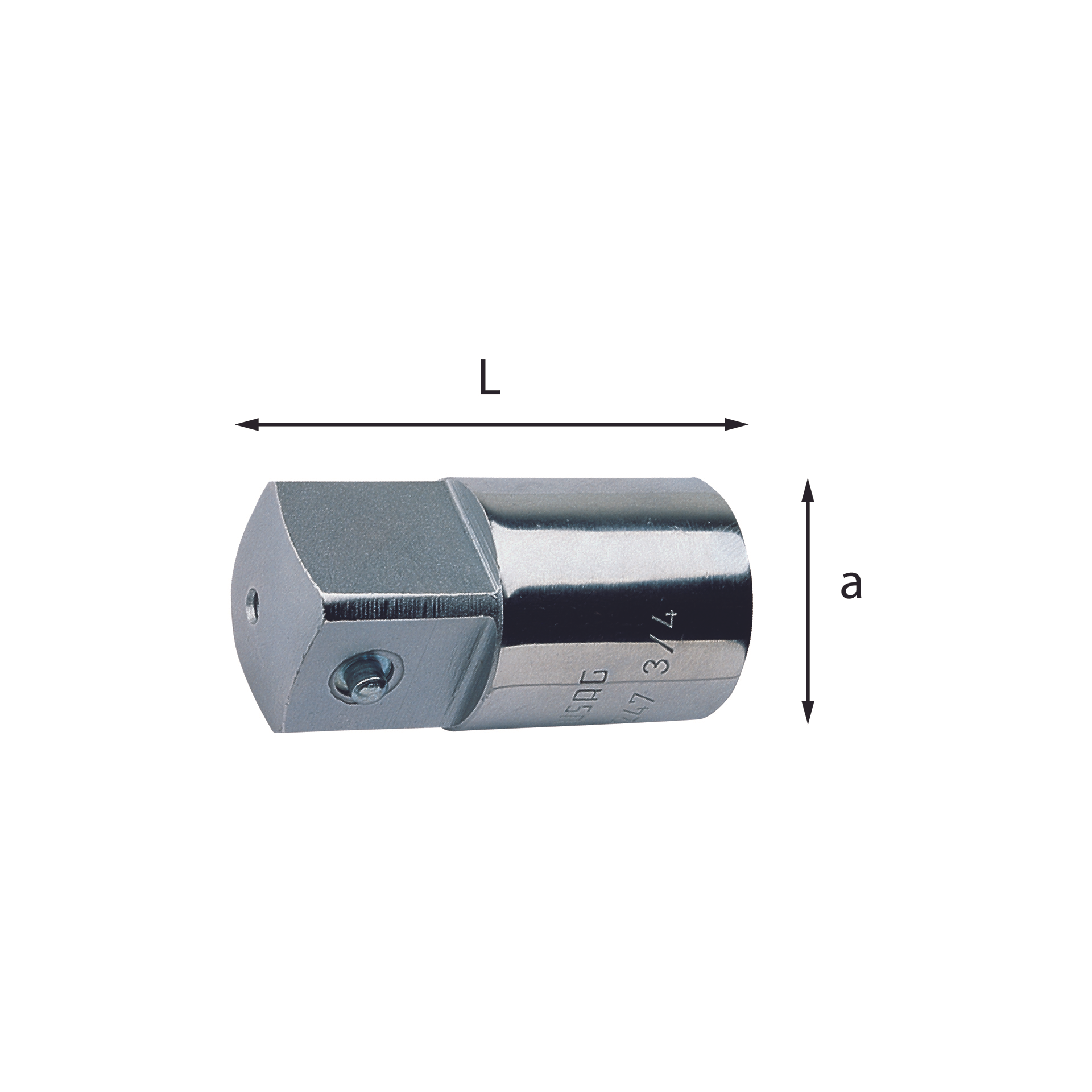 Adapter 3/4" 1" L. 67mm a 36mm - Usag 247 3/4