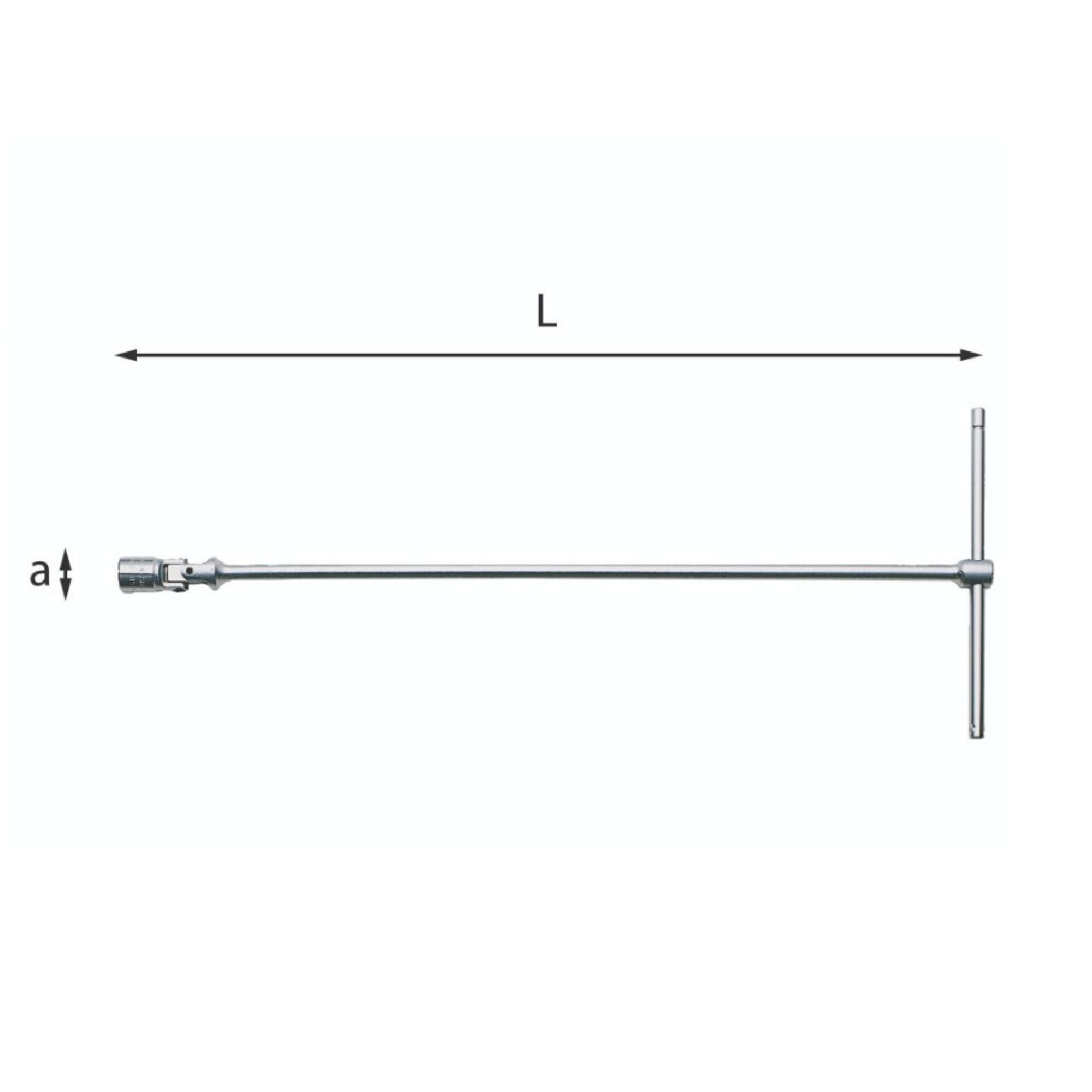 Articulated T wrench with hexagonal mouth - Usag 276 CE