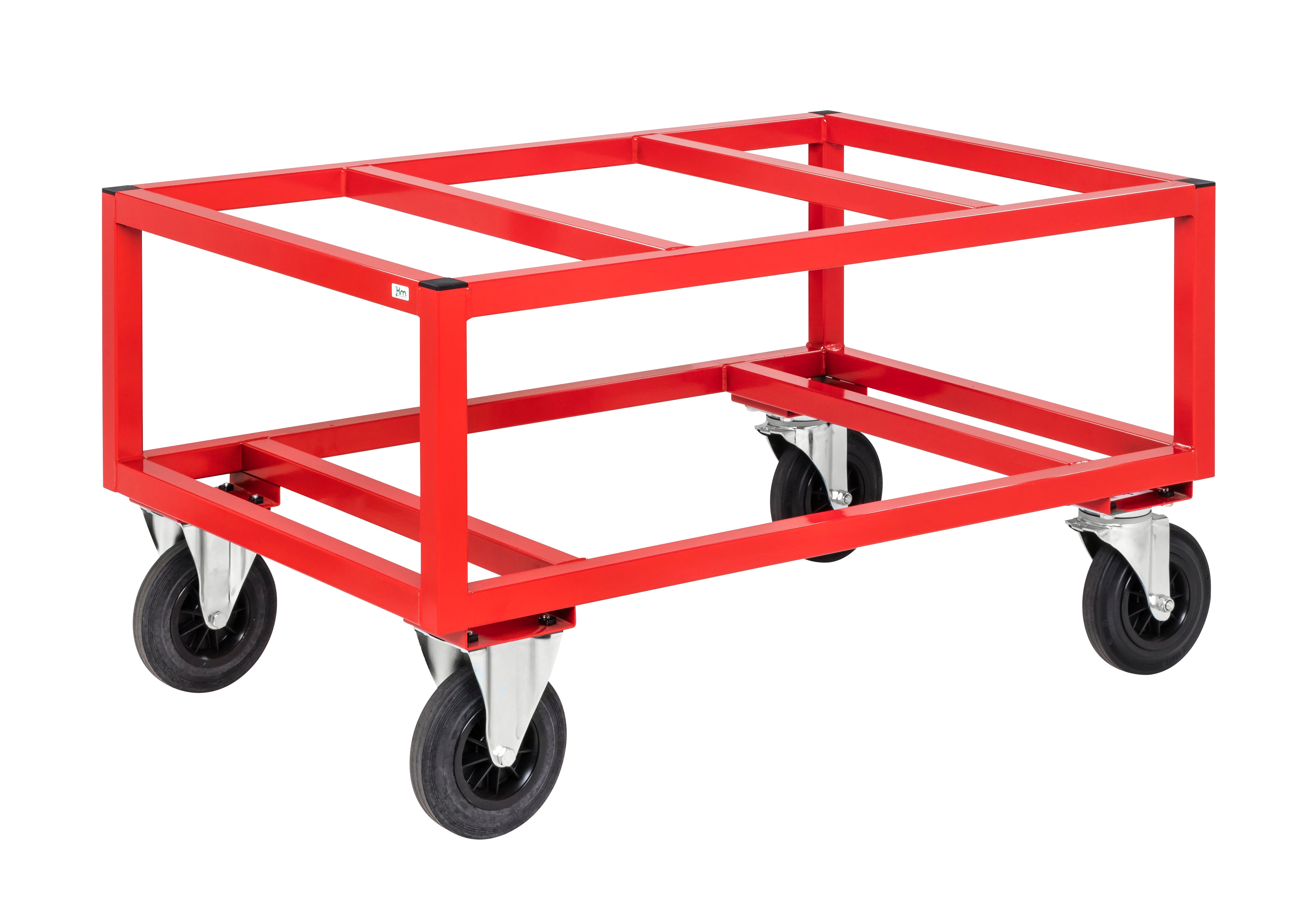 Red pallet trolley capacity 800kg WxDxH (mm) 1200x800x650 Kongamek