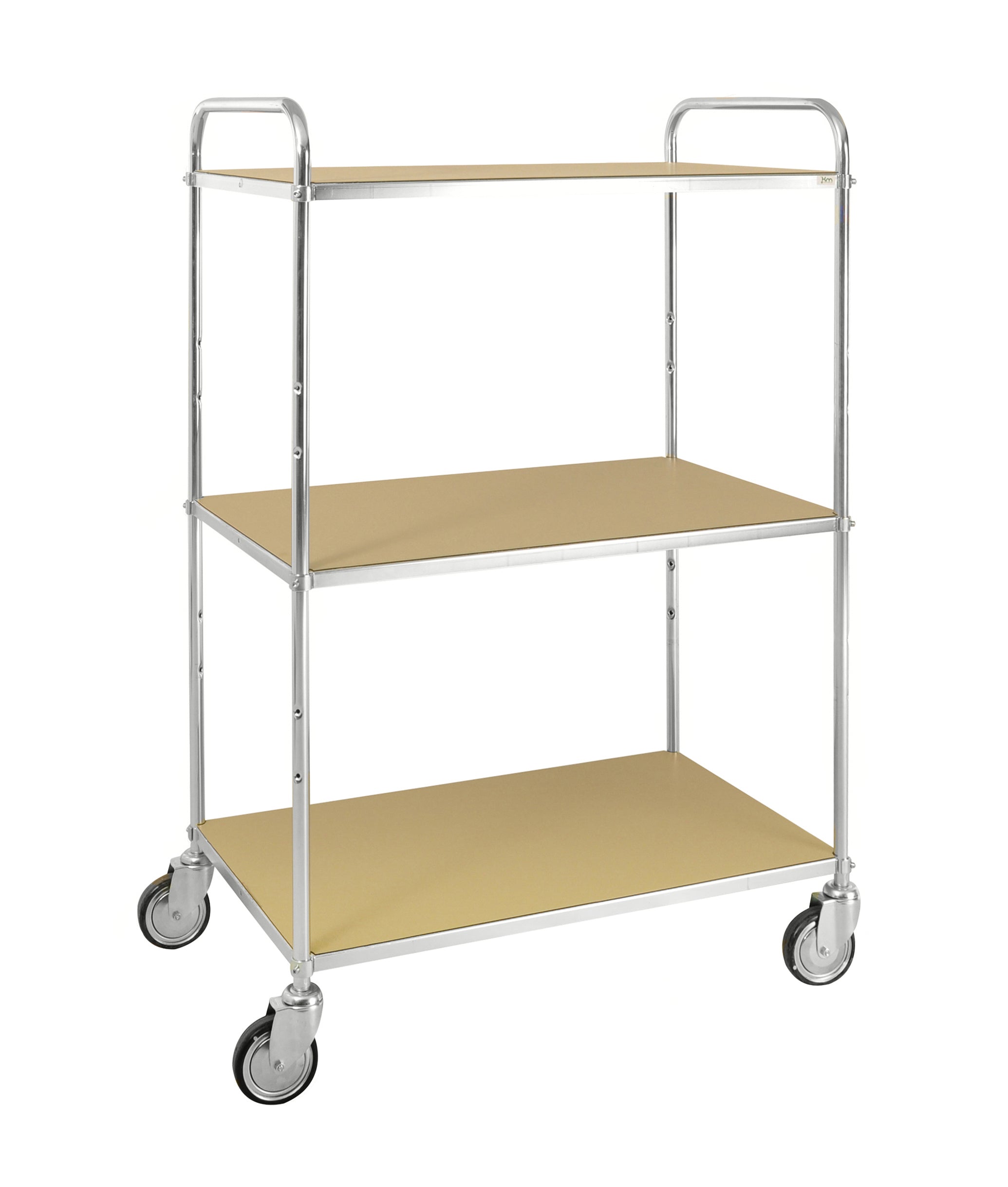 ESD shelf trolley 3 shelves L x W x H (mm) 980 x 585 x 1445 - Kongamek