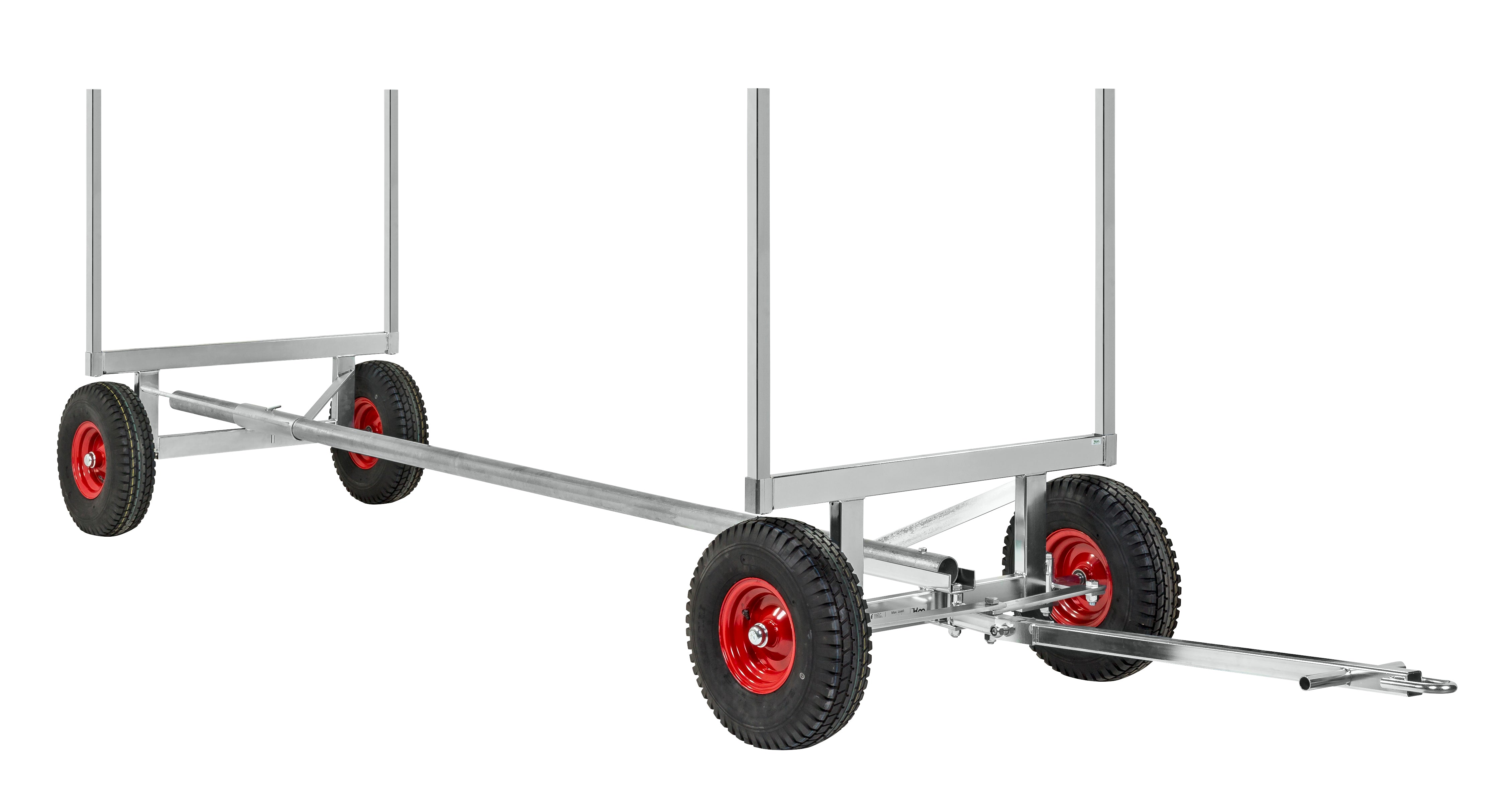 Material handling trolleys Electro galvanised capacity 3500Kg