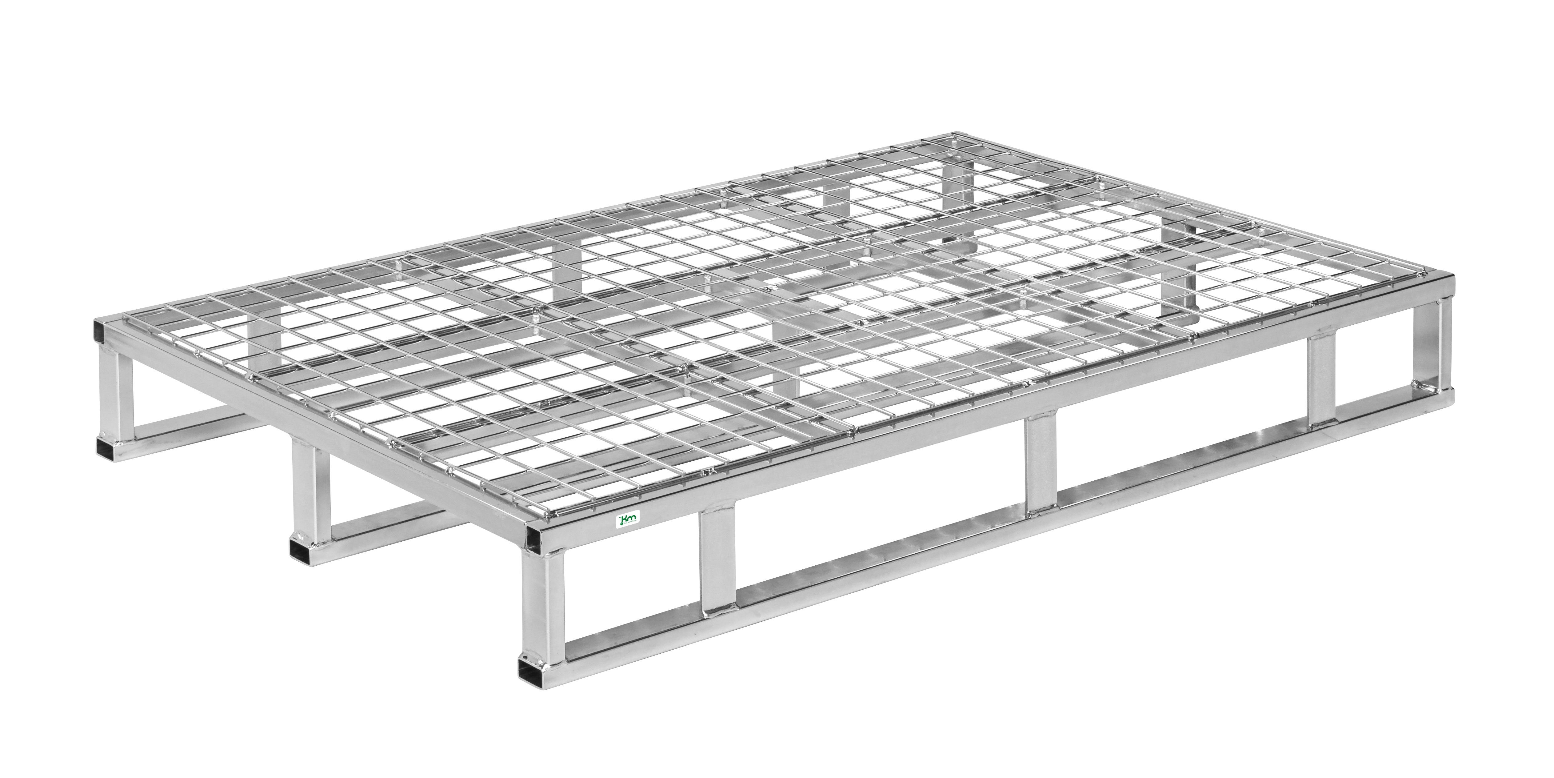 Steel Pallet L x W x H (mm) 1200 x 800 x 153 - Kongamek KM202-N