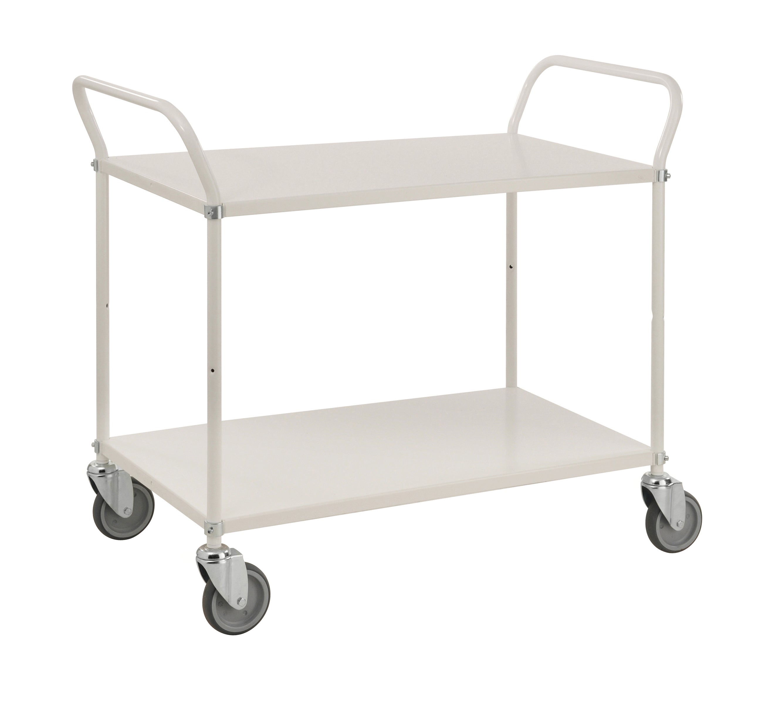 White Trolley with 2 shelves L x W x H (mm) 1080 x 480 x 940 - Kongamek