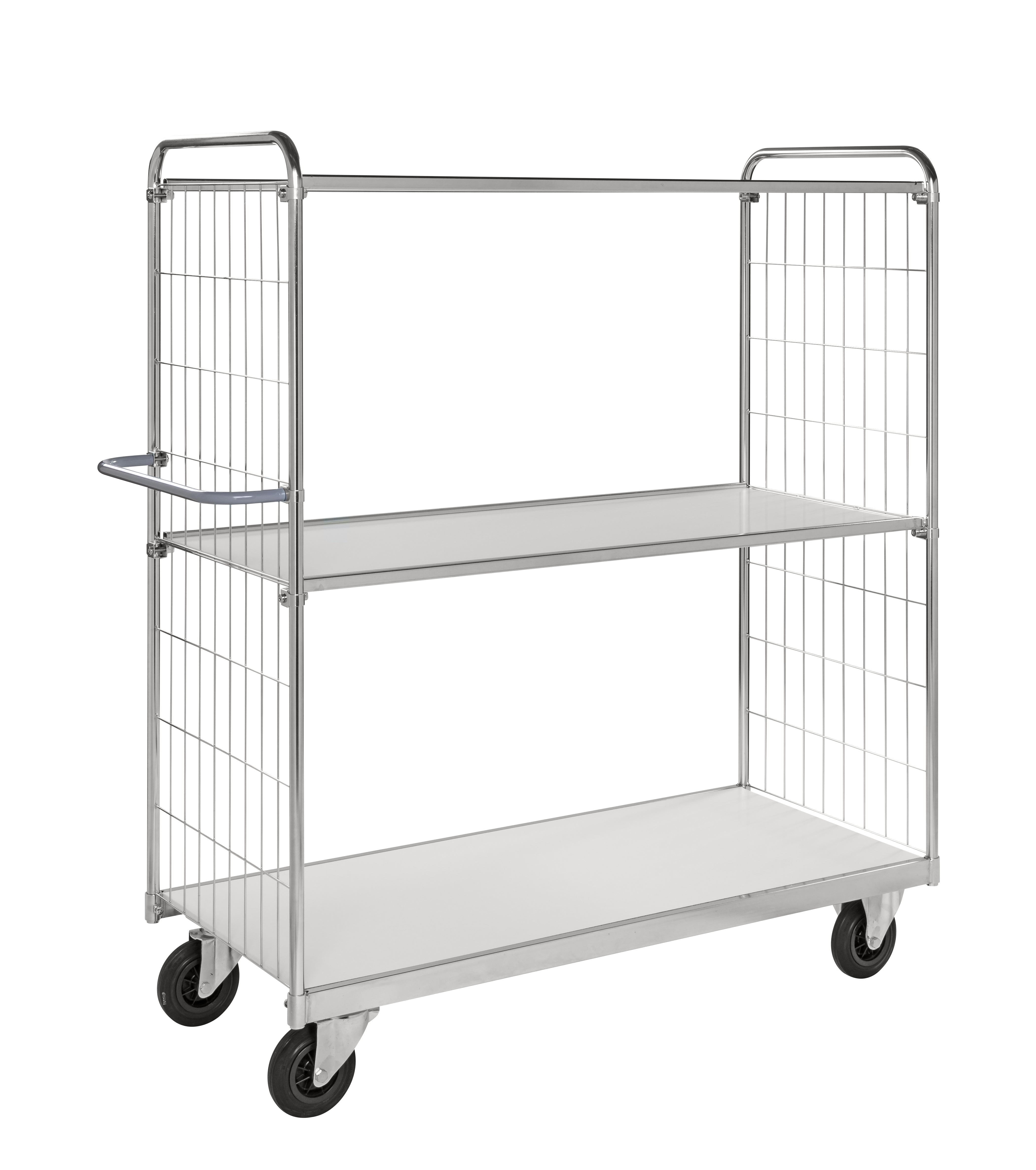 Robust flexible shelf trolley suitable L x W x H 1790 x 650 x 1695 mm Kongamek