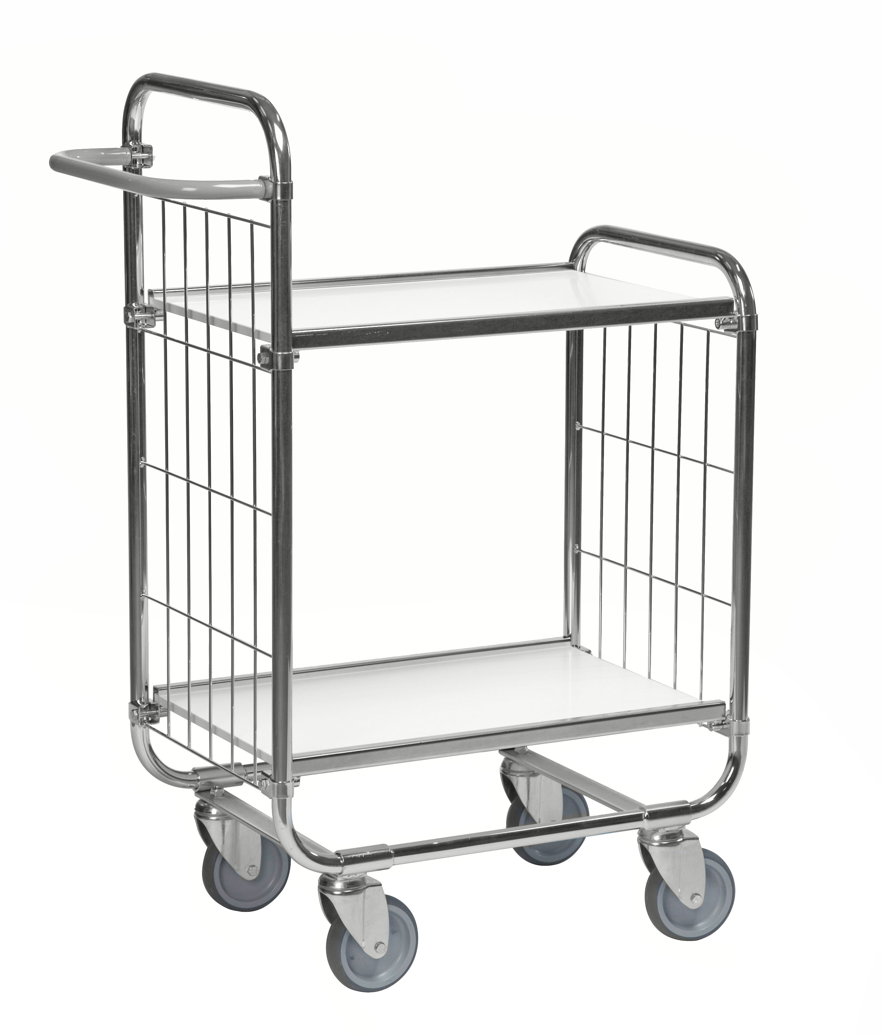 Flexible everything trolley series 8000 laminate shelves - Kongamek