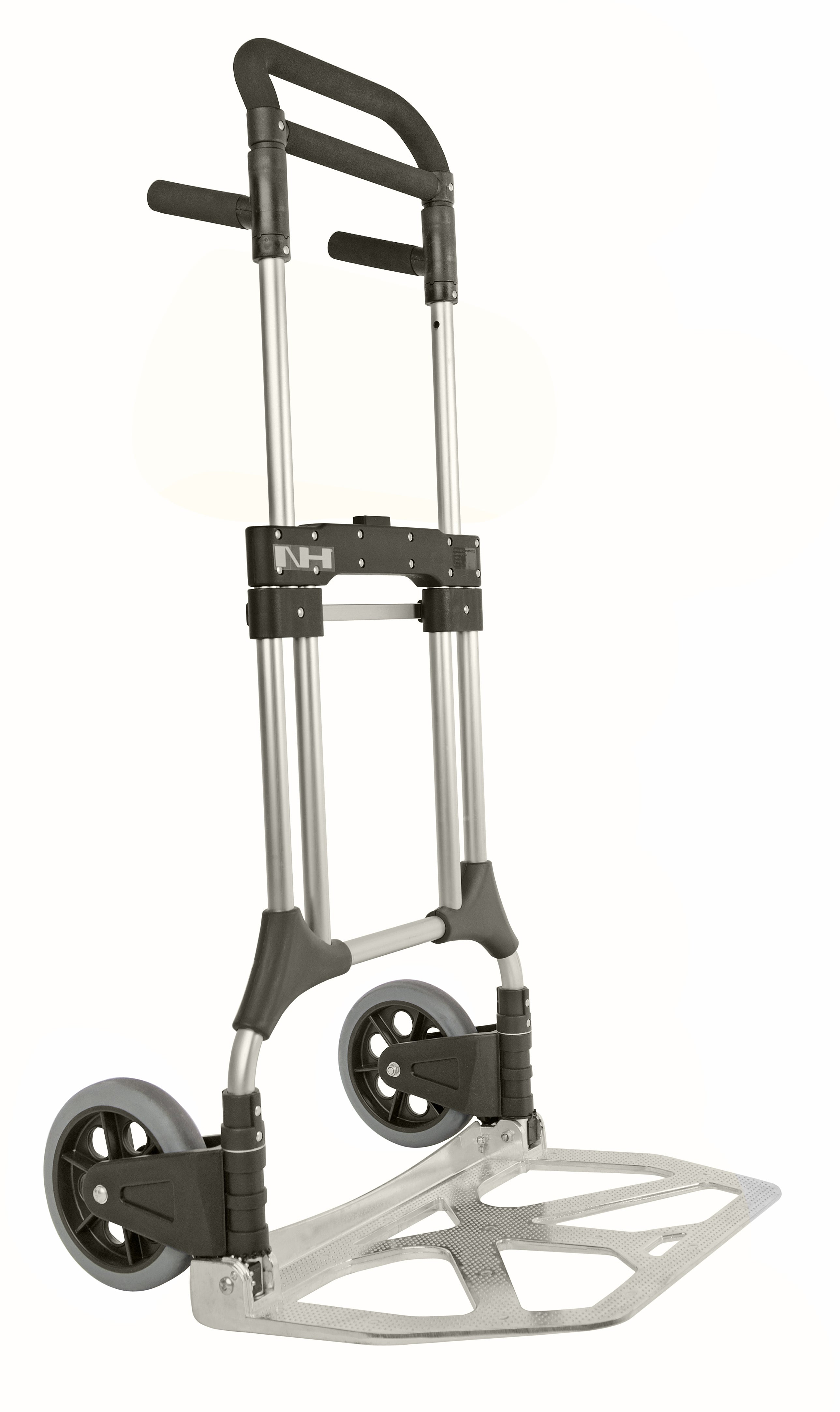 Luggage trolley 600 x 600 x 1125 mm rubber wheels 125 mm - Kongamek