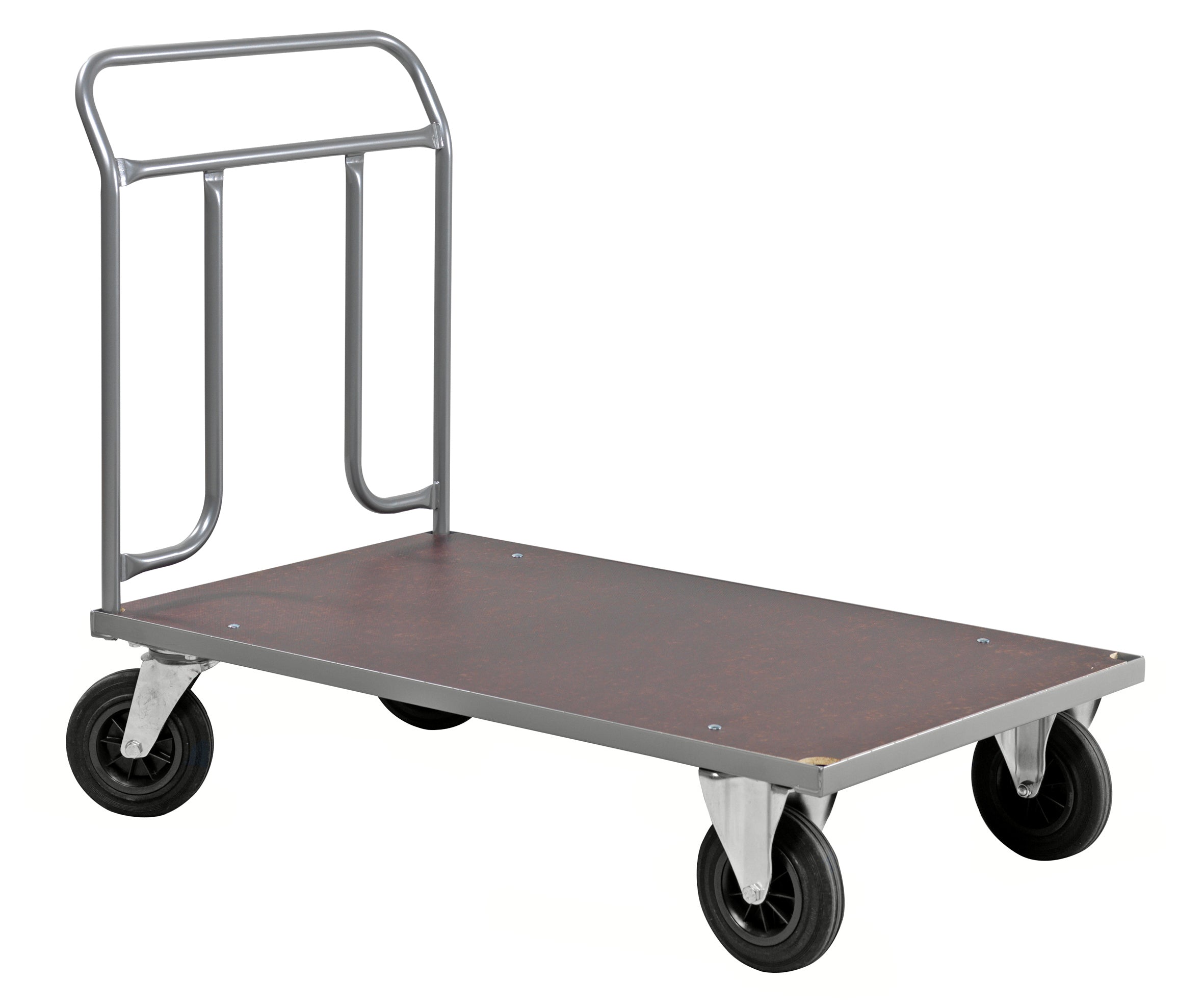 Powder-coated platform trolley 1274x700x1000 grey - Kongamek