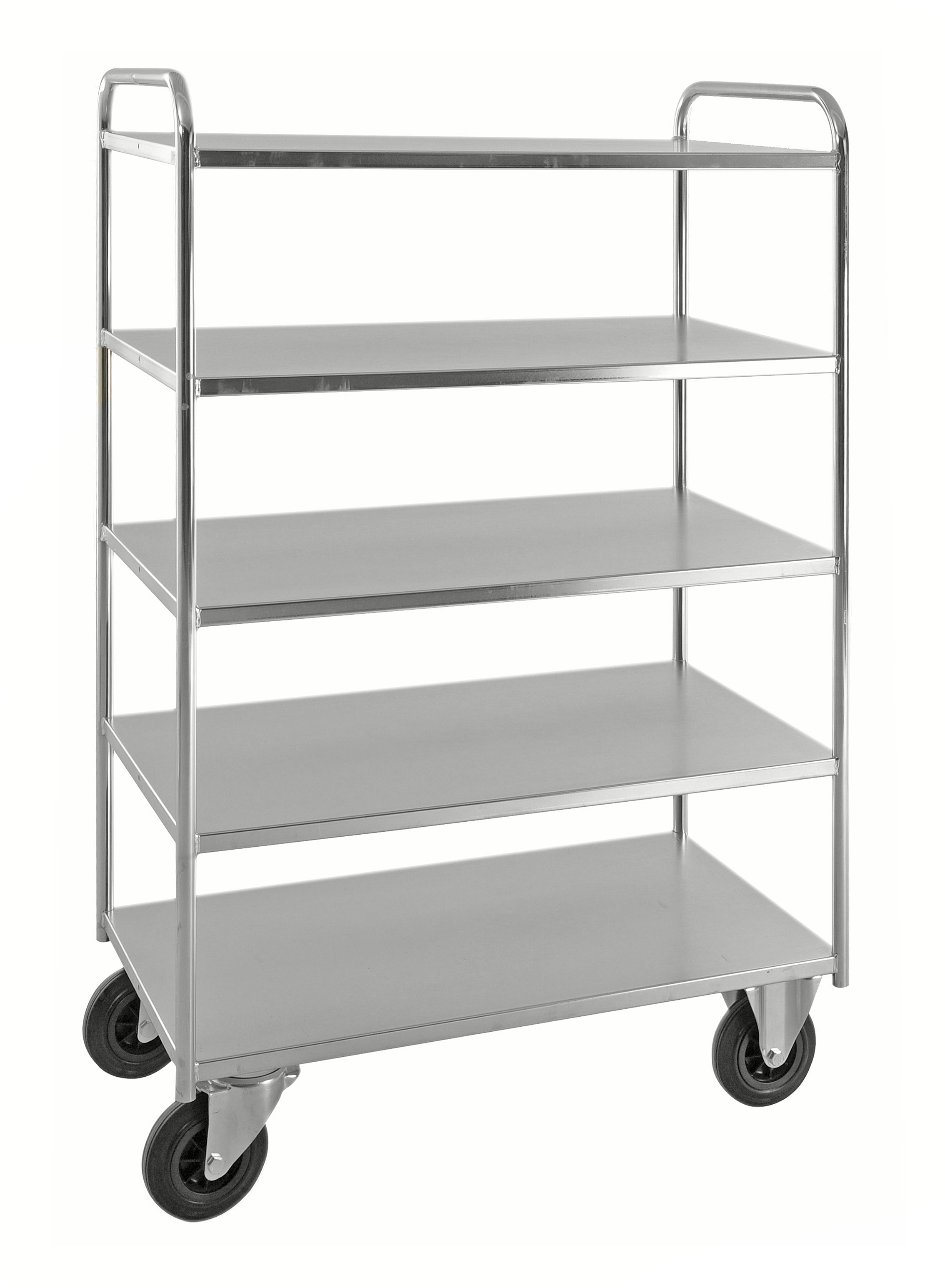 Shelf trolley 5 levels, fully welded Electro galvanized KM4145-E Kongamek