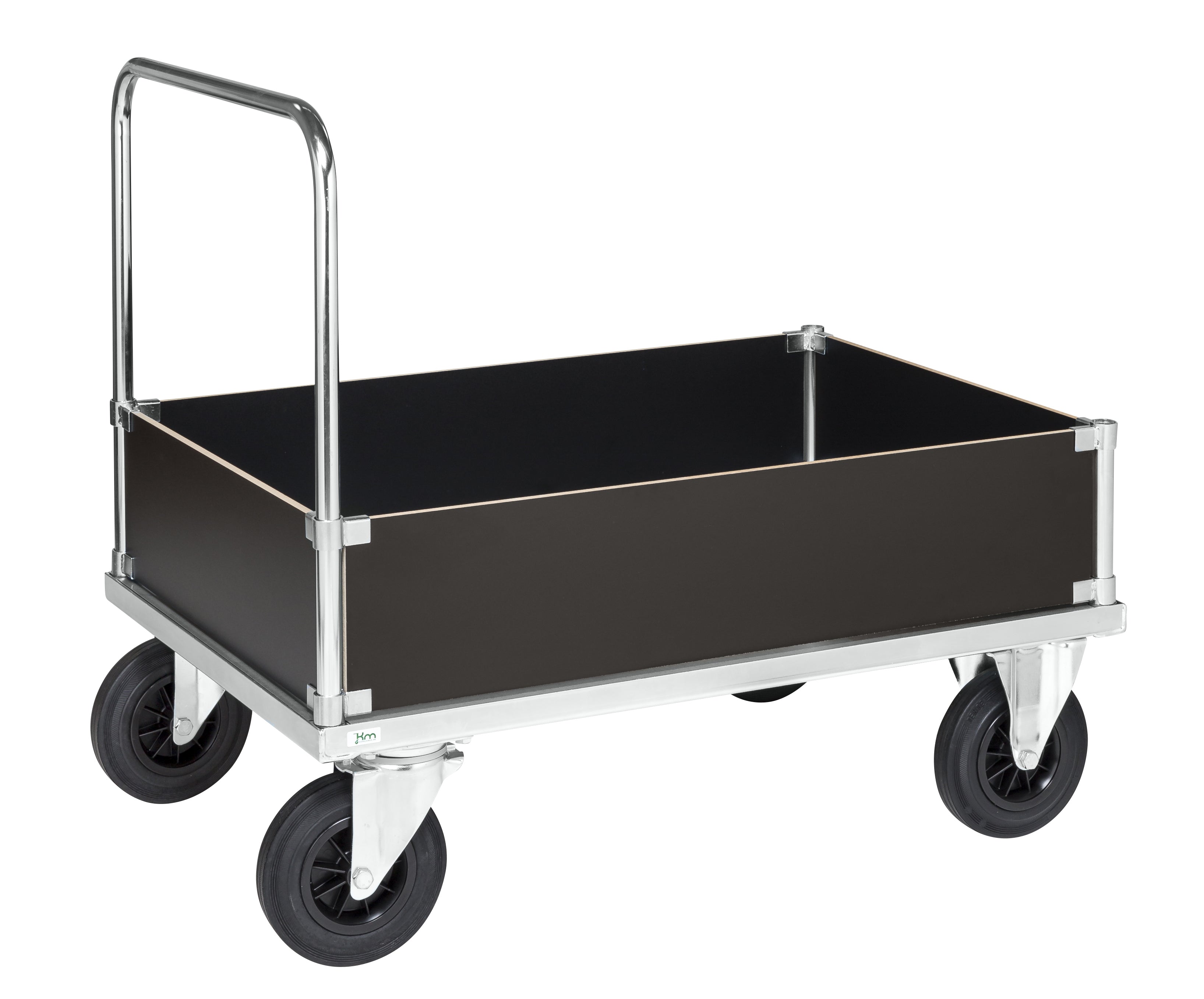 Container trolley smart with brake 1200 x 800 x 900 load 500Kg - Kongamek