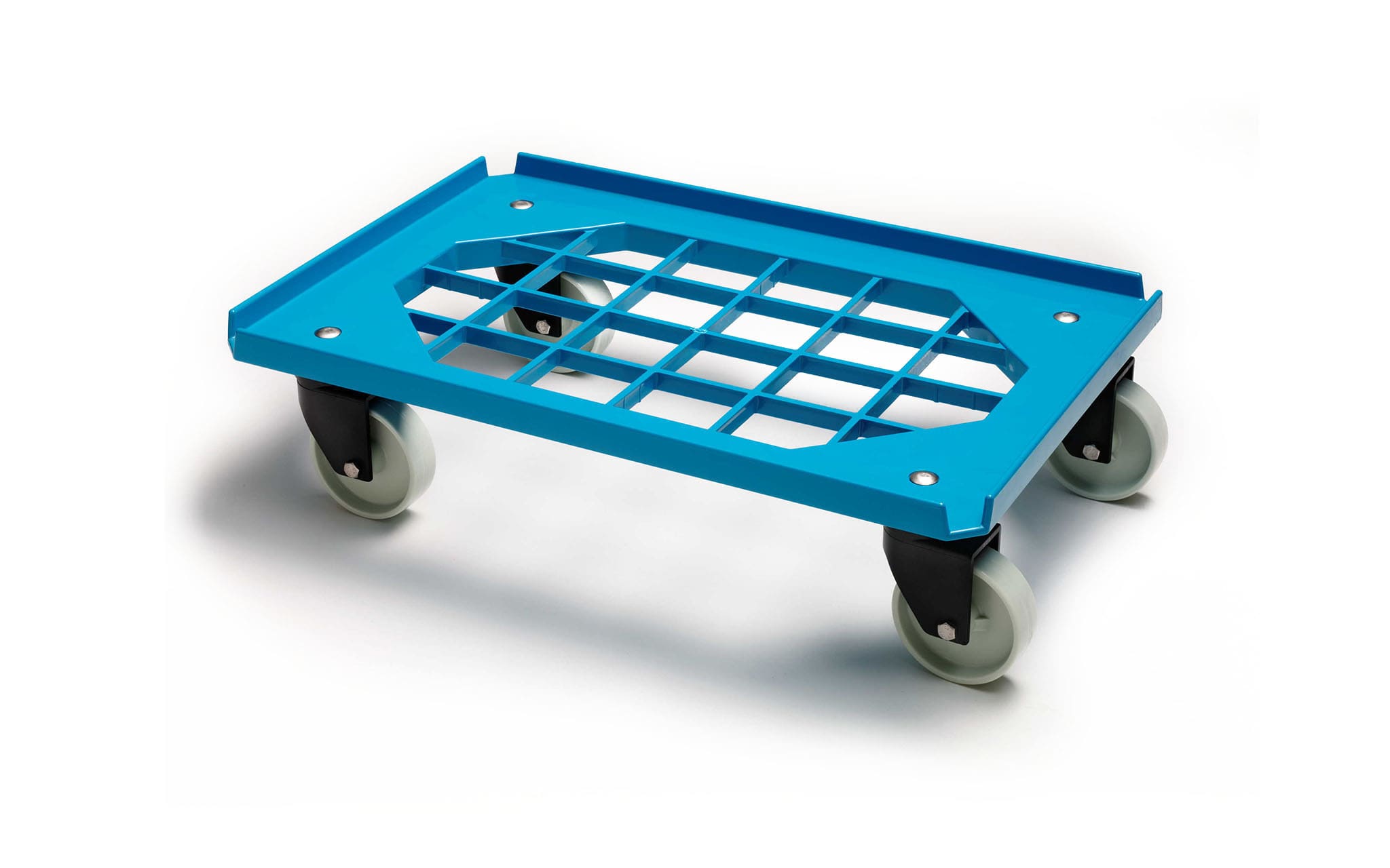 Blue dolly trolley 4 swivel wheels 225kg capacity - Kongamek