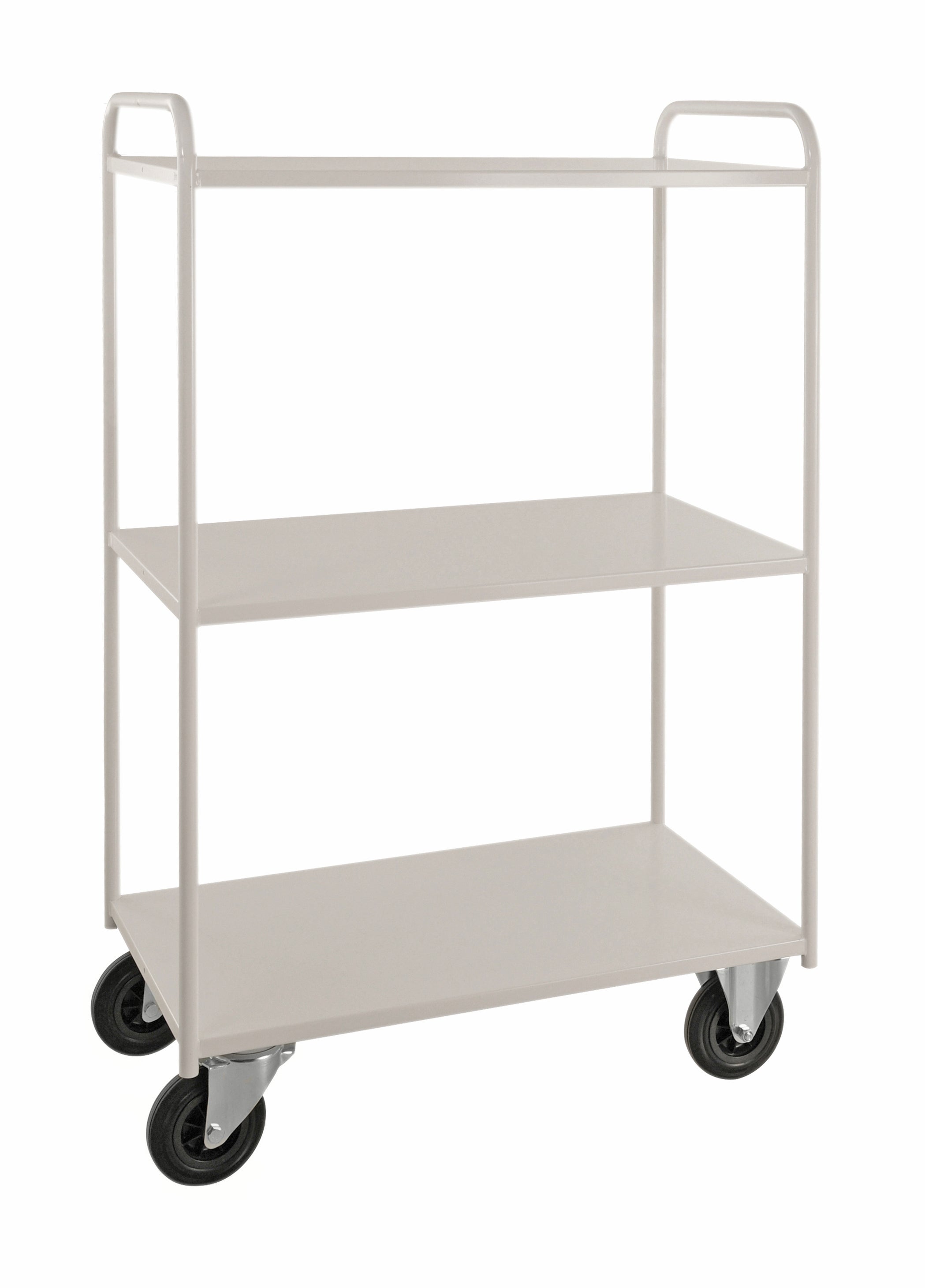 Shelf trolley 3 levels, fully welded White - KM4144 Kongamek