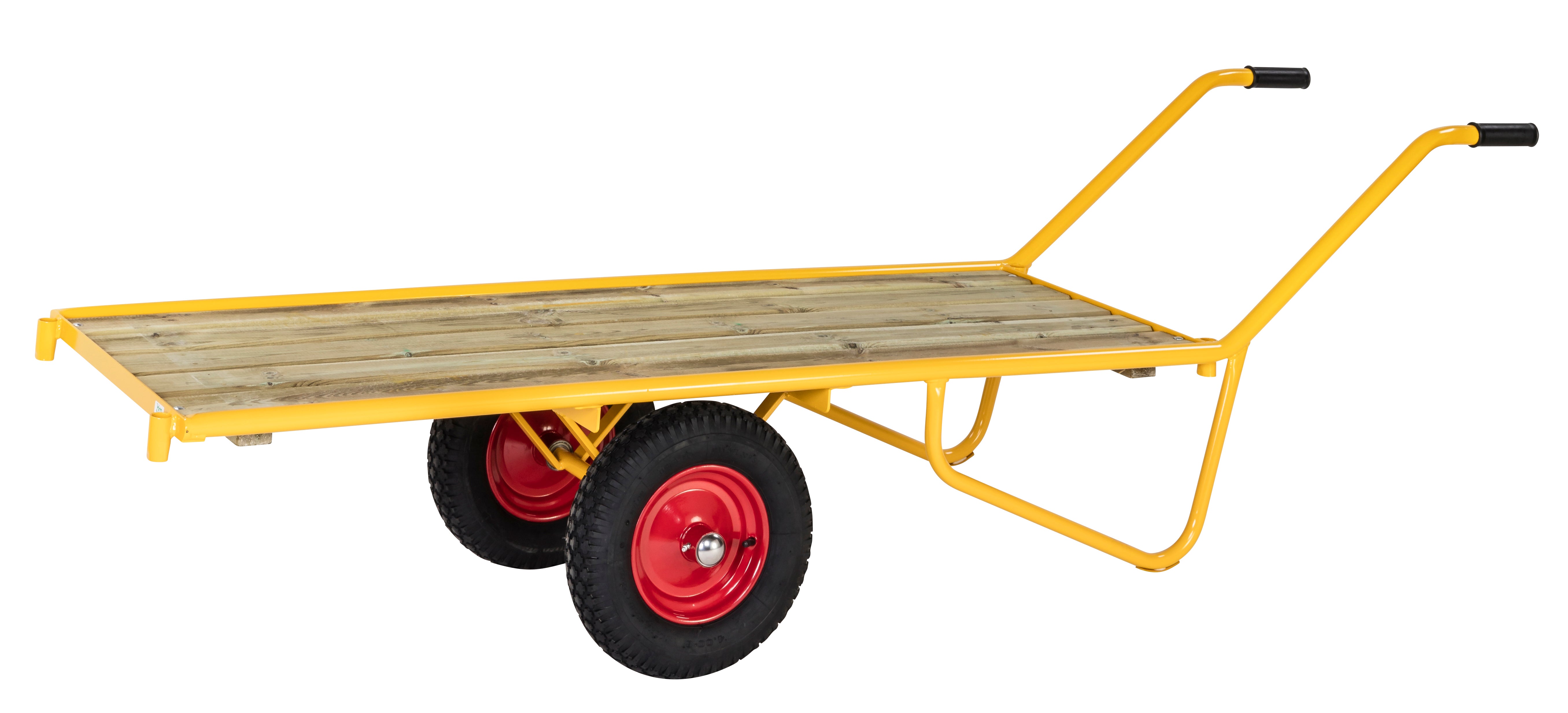 Yellow heavy-duty trolley 2326 x 615 x 775 Kongamek