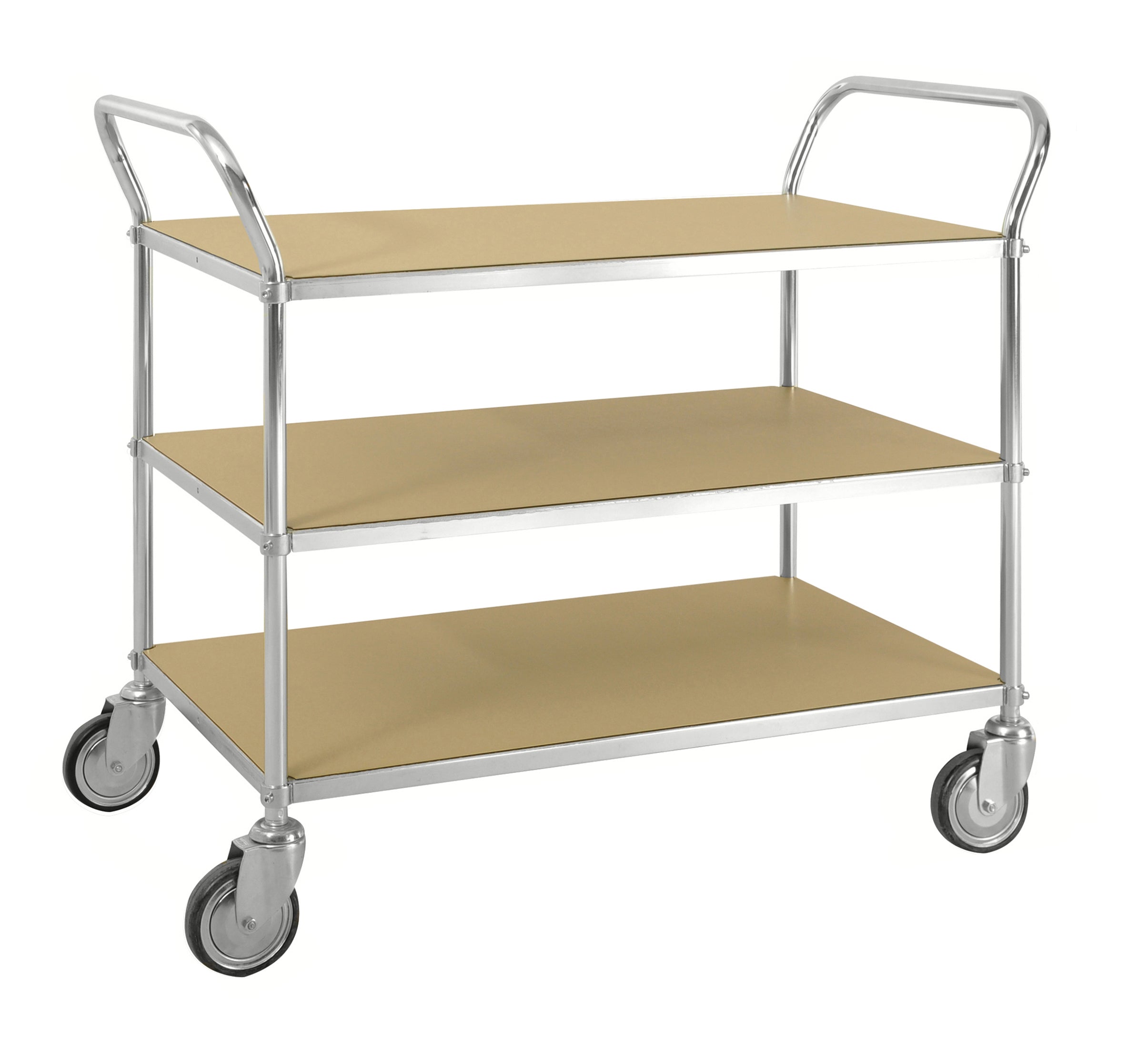 ESD table trolley 3 shelves Electro galvanized KM4148- ESDB Kongamek