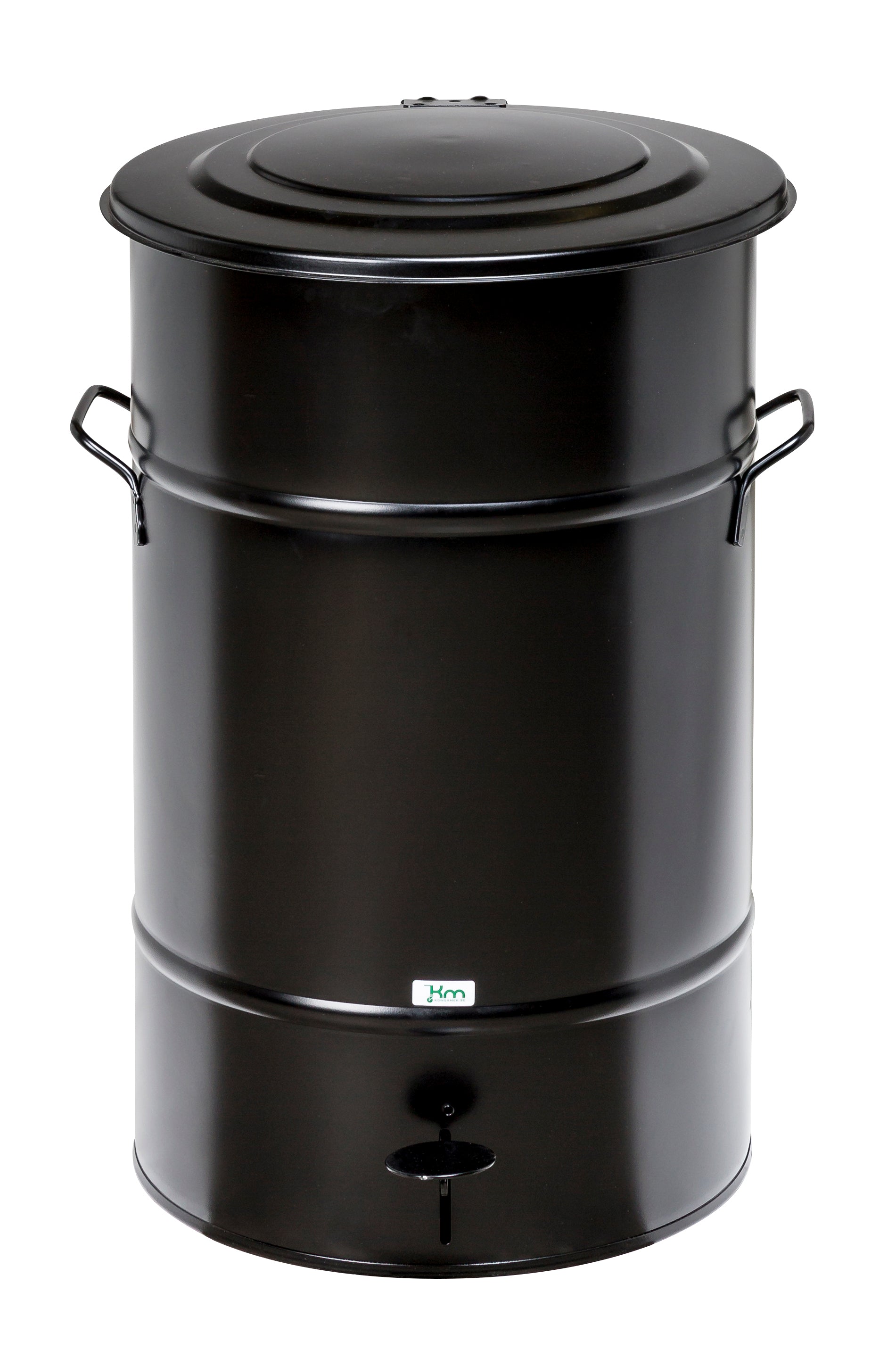 Pedal-operated waste container 70L black 415x415x630 - Kongamek