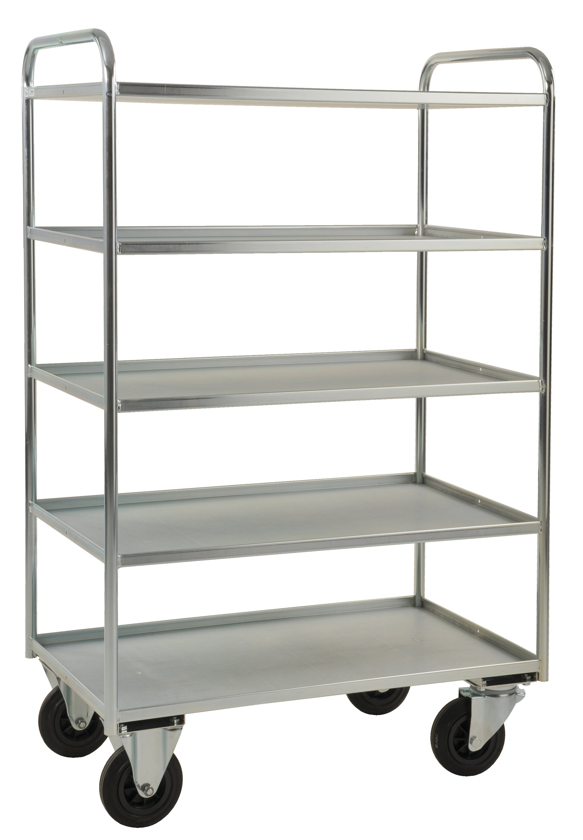 Shelf trolley 5 levels fully welded Electro galvanized KM4150-E Kongamek