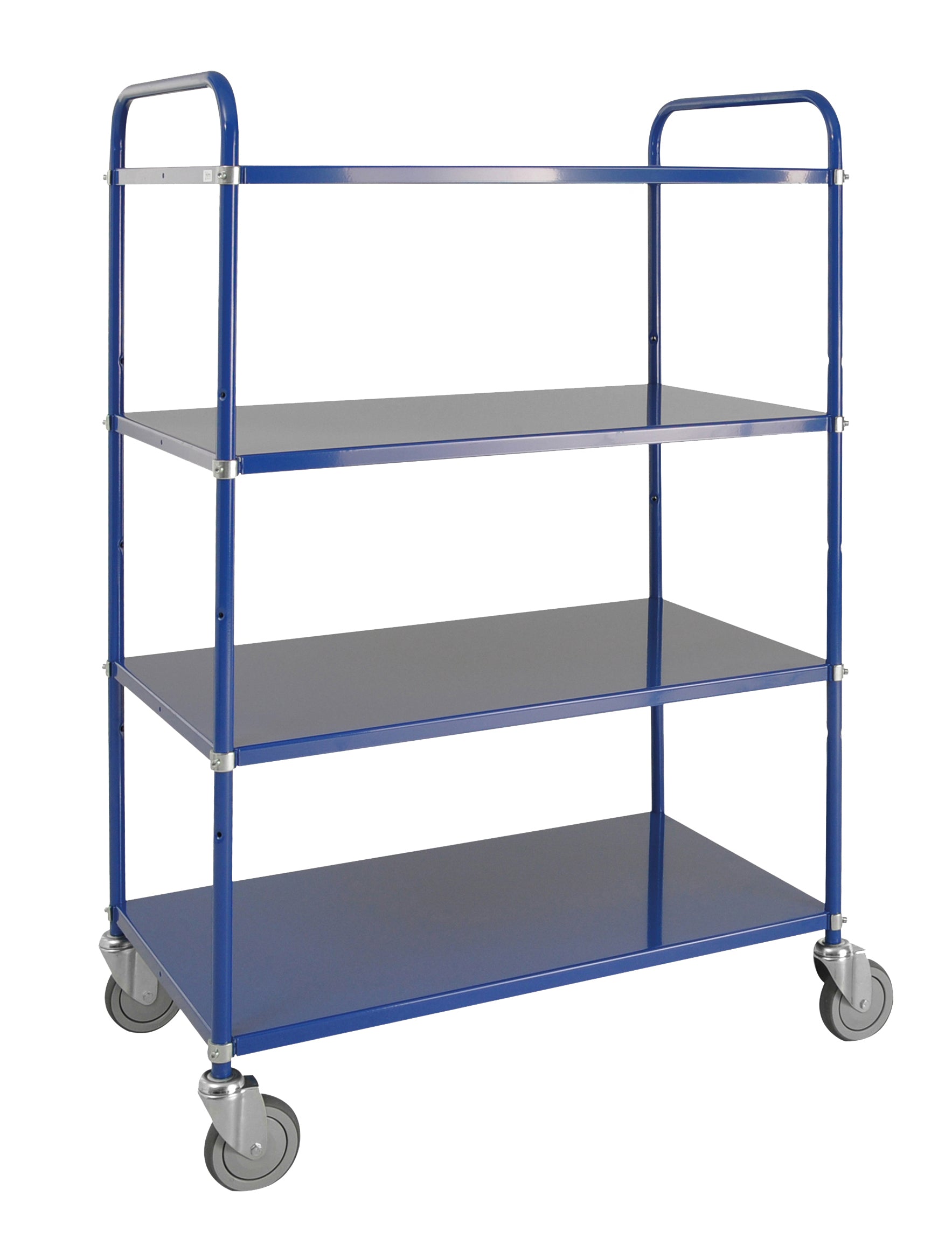 Light shelf trolley, 4 shelves, Blue LxWxH (mm) 980x585x1445 - Kongamek