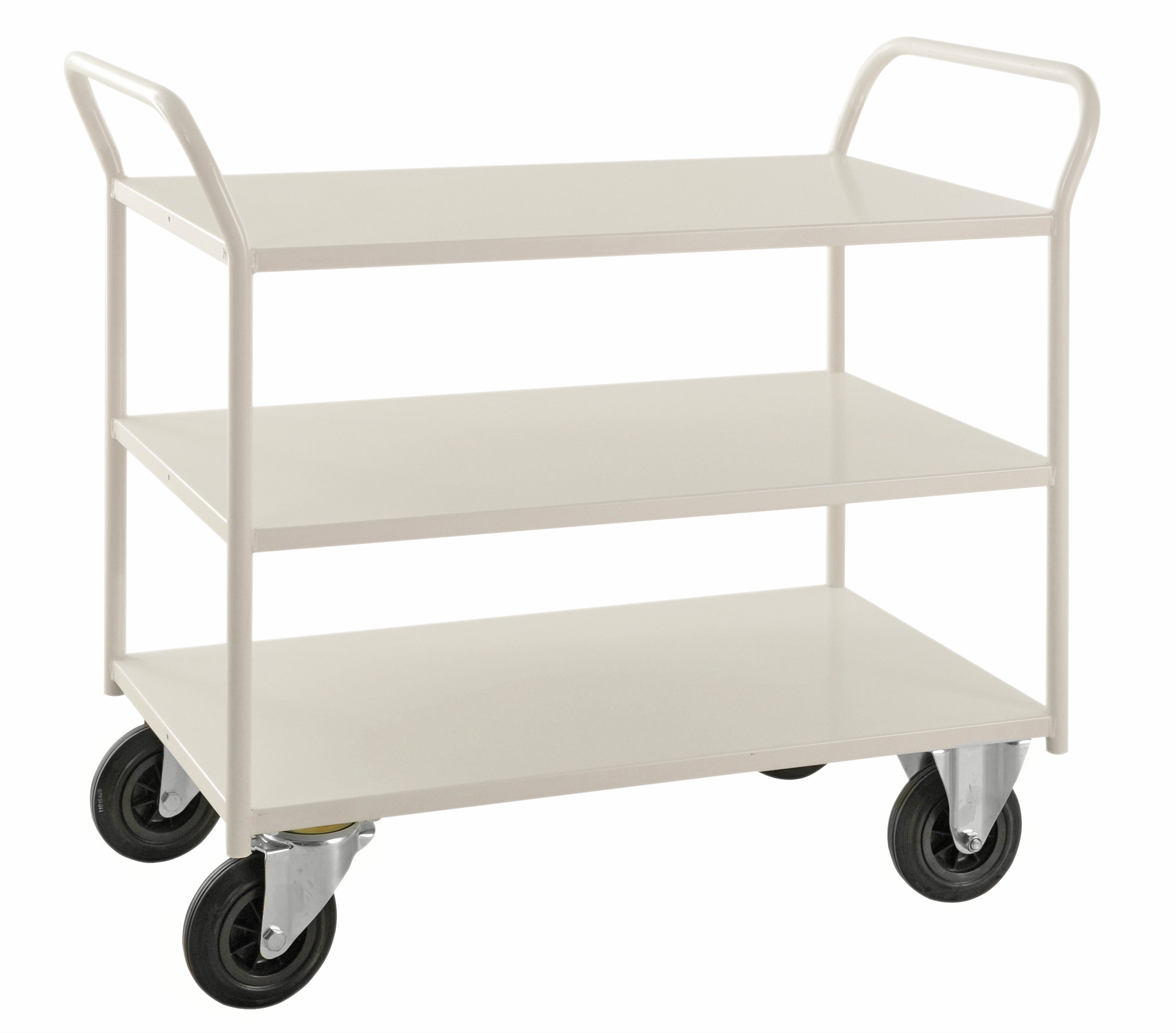 Shelf trolley 3 levels, fully welded White - KM4126 Kongamek