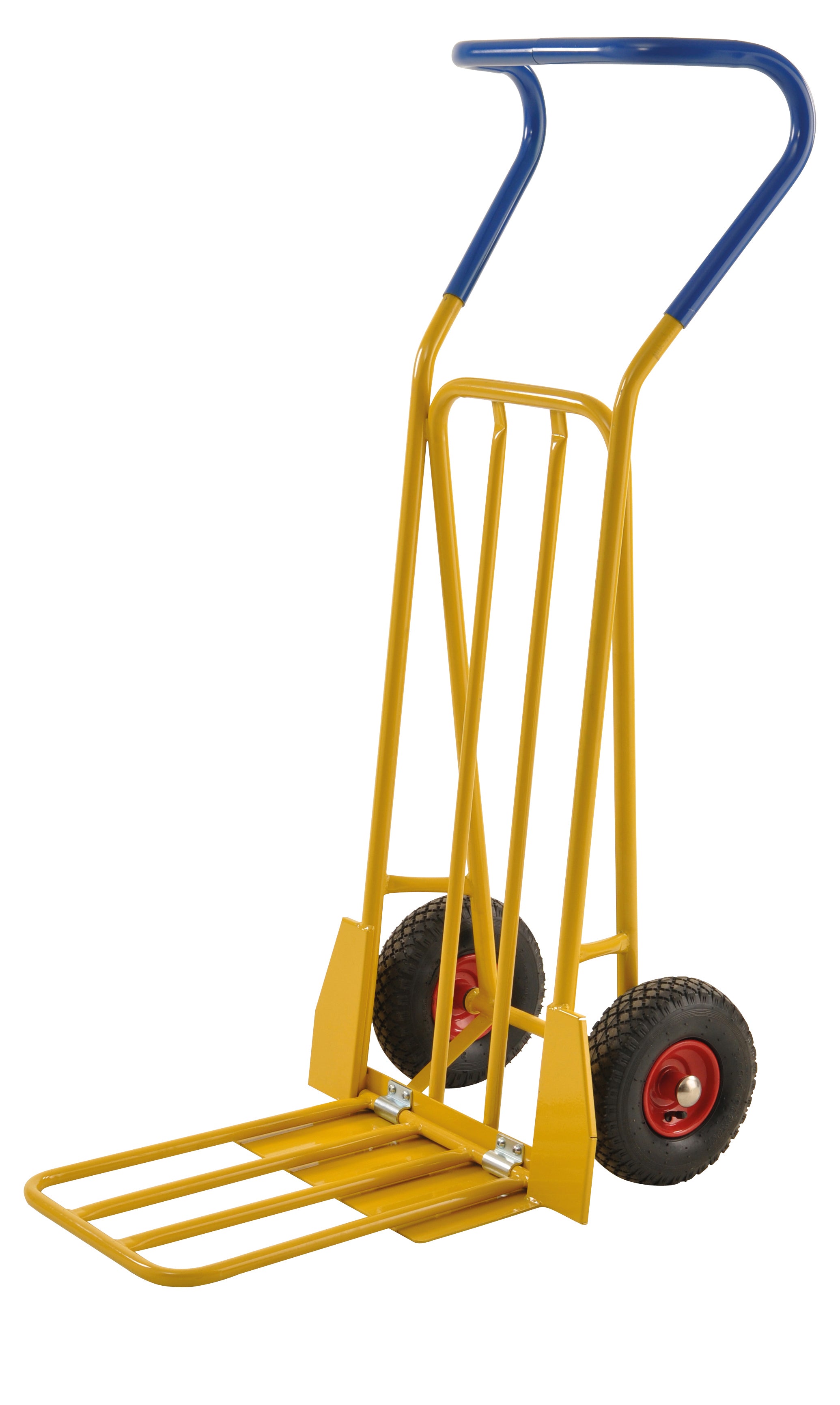 Yellow folding luggage cart - 780 x 560 x 1320 - KM103-S Kongamek