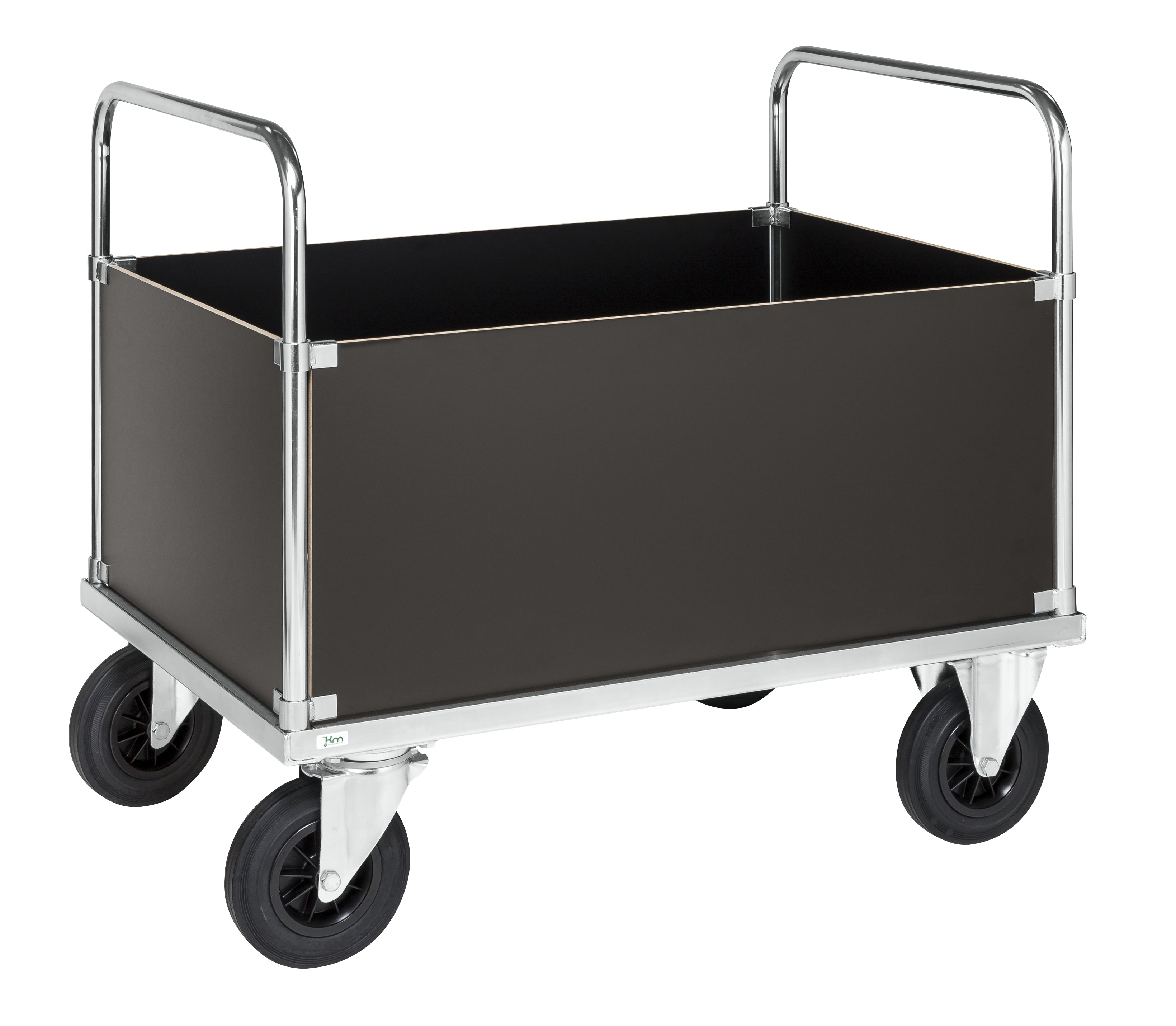 Container trolley smart with brake 1200 x 800 x 900 load 500Kg - Kongamek