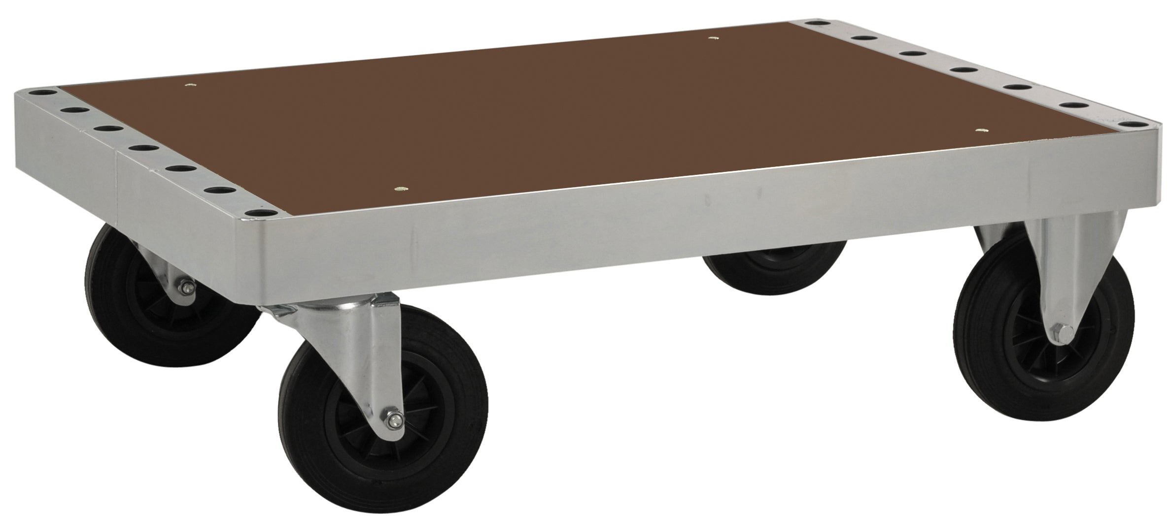 Platform trolley Electro galvanised / MDF, black 900 x 600 x 300