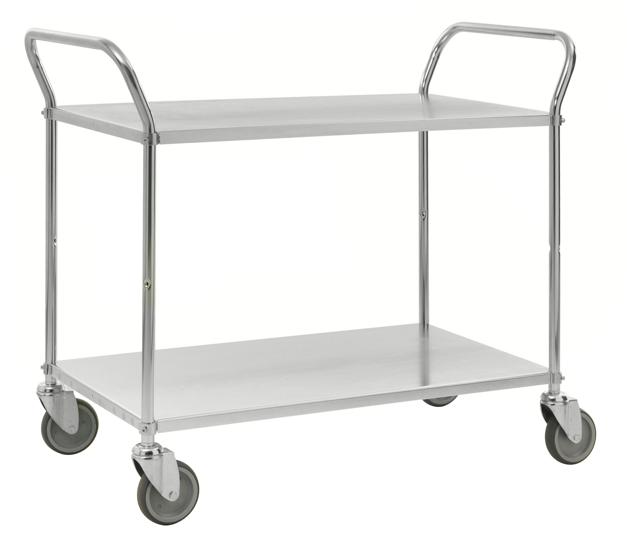 Light shelf trolley 2 levels Electro galvanized - KM4147- EB Kongamek