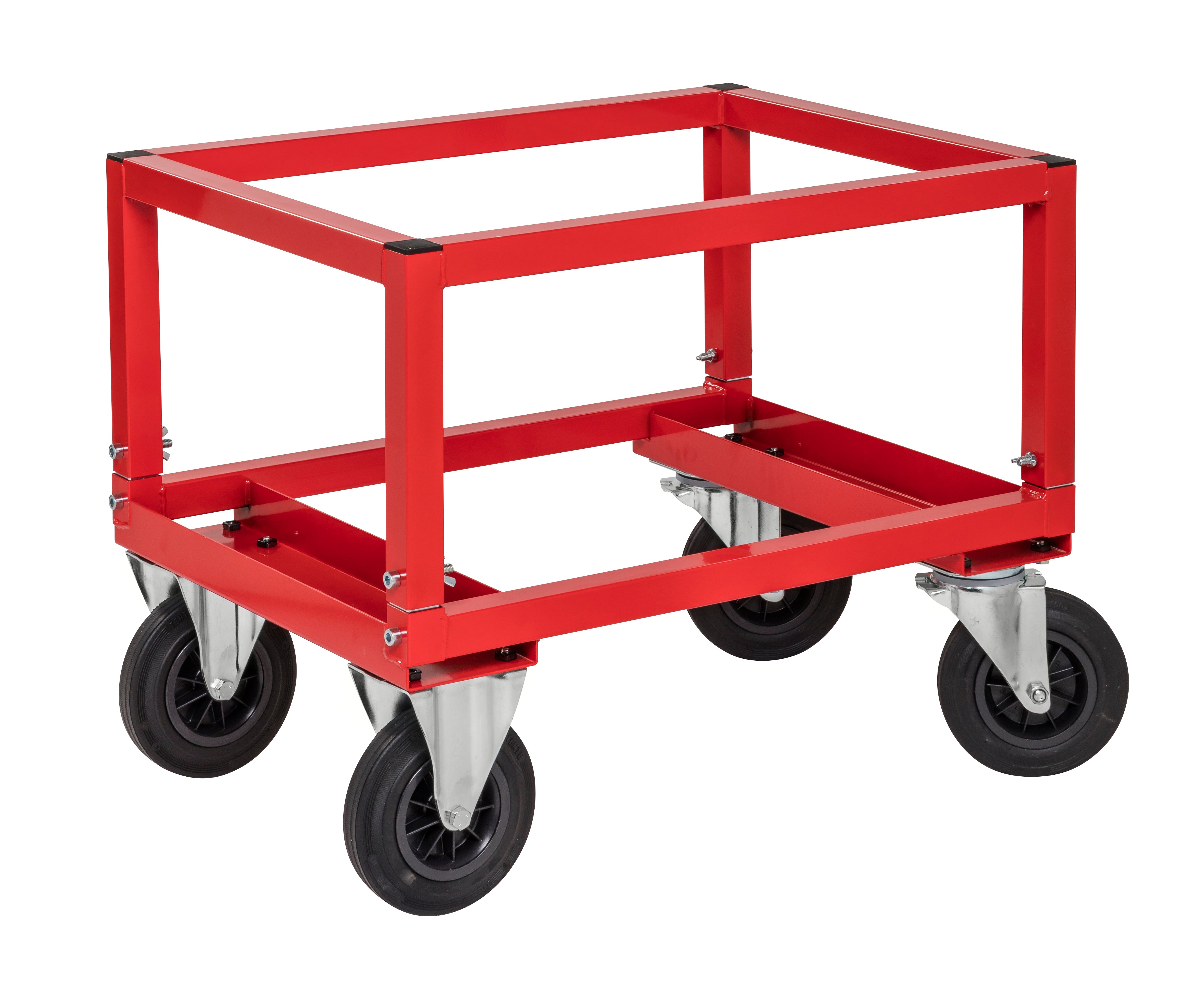 Red Pallet truck, adjustable height, LxWxH (mm) 800x600x654 - Kongamek