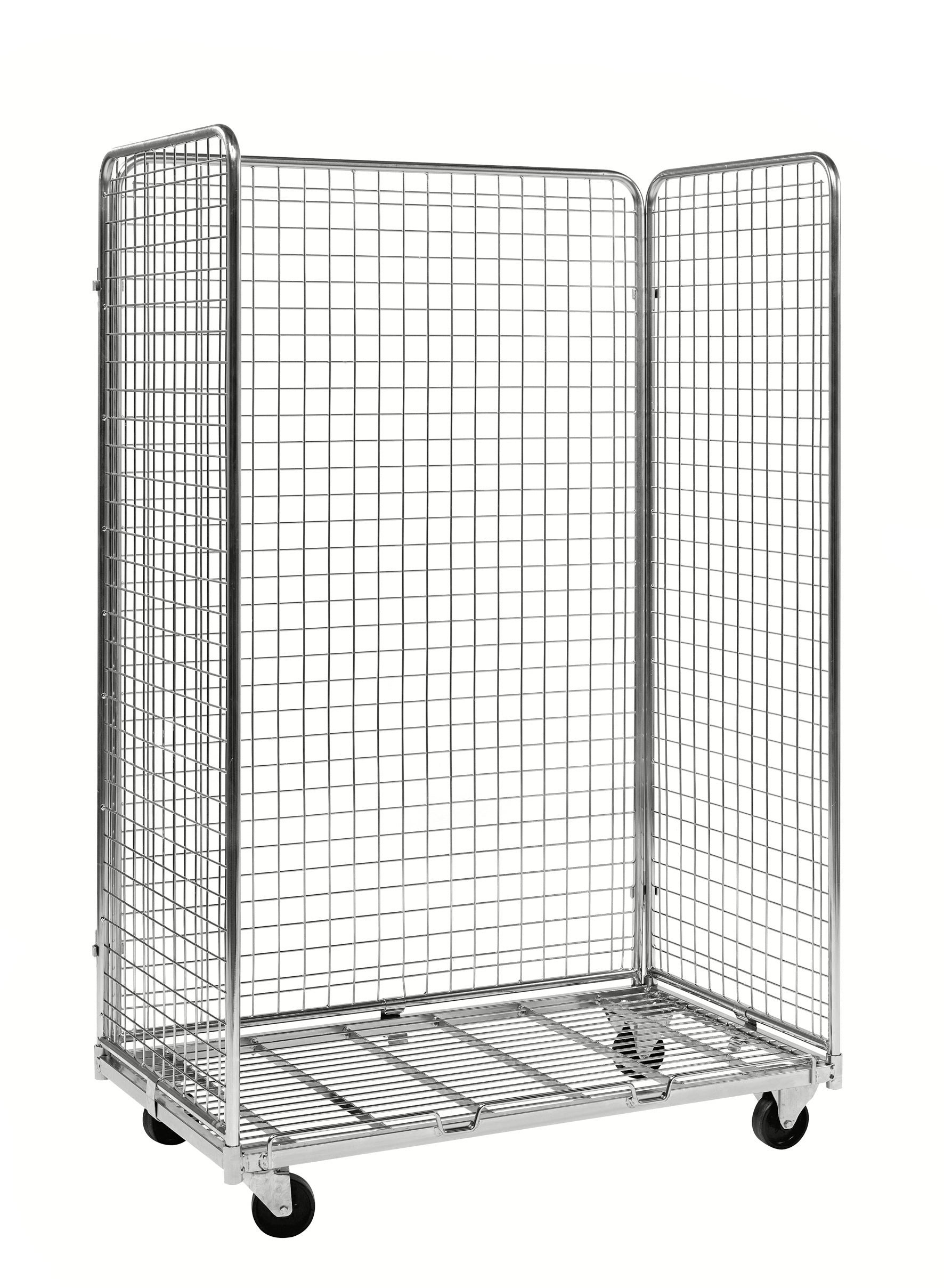 Mesh trolleys capacity 400Kg Electro galvanised 1150 x 665 x 1790 Kongamek