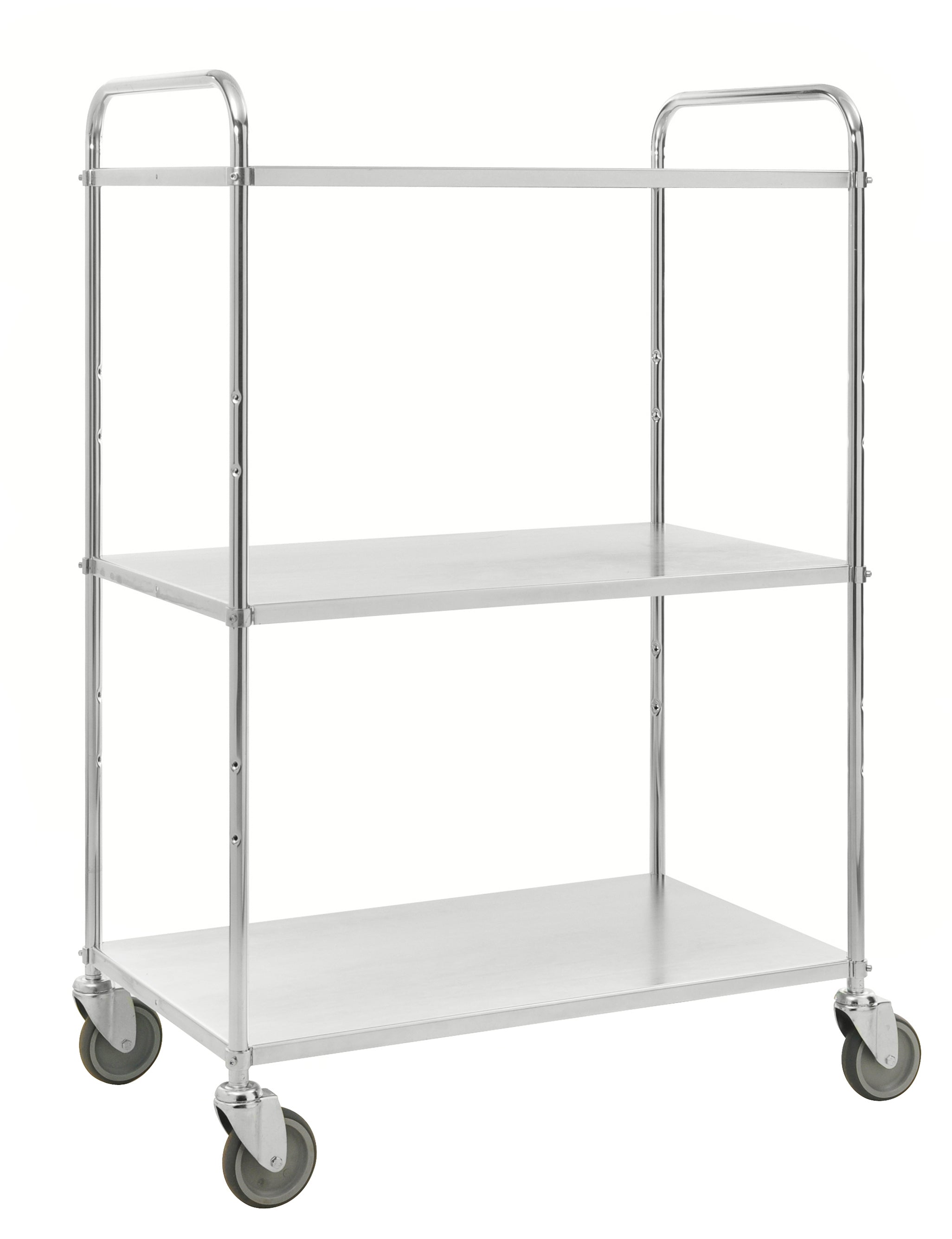 Light shelf Electro galvanised trolley with 3 shelves 980 x 585 x 1445