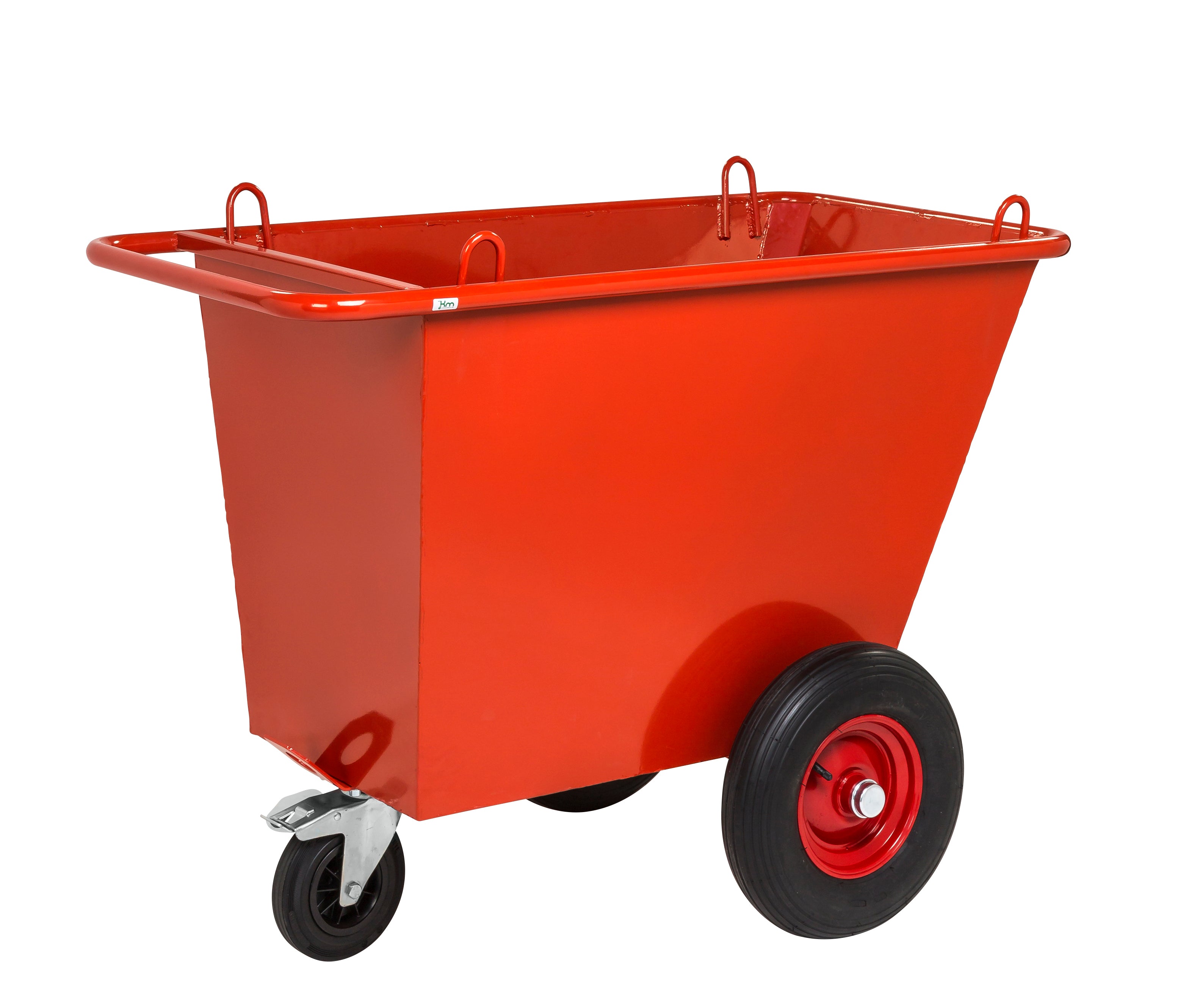 Waste trolley 400 L, Dynamic capacity 600 kg - Kongamek KM400LG