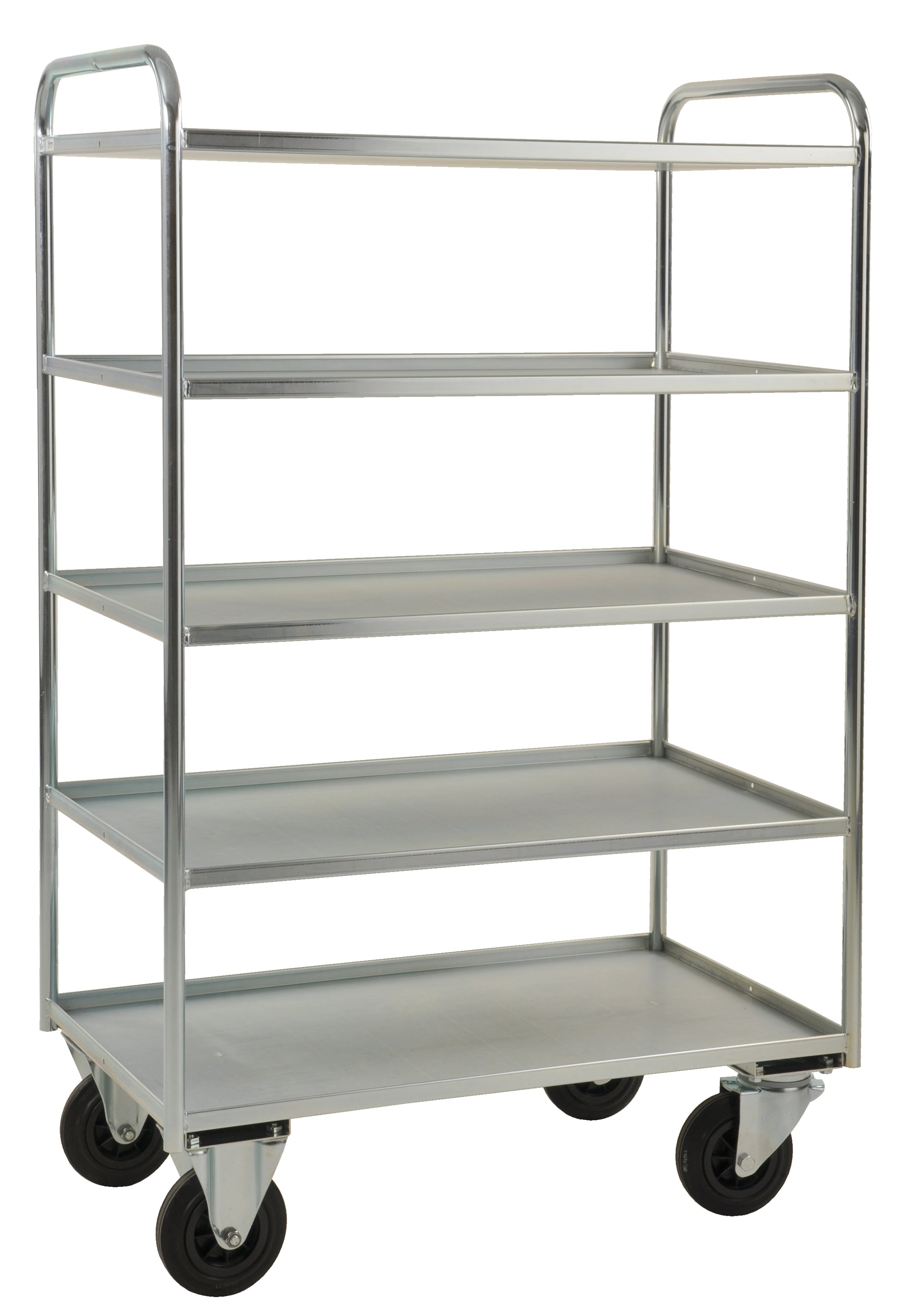 Shelf trolley 5 levels, fully welded Electro galvanized KM4150-EB Kongamek