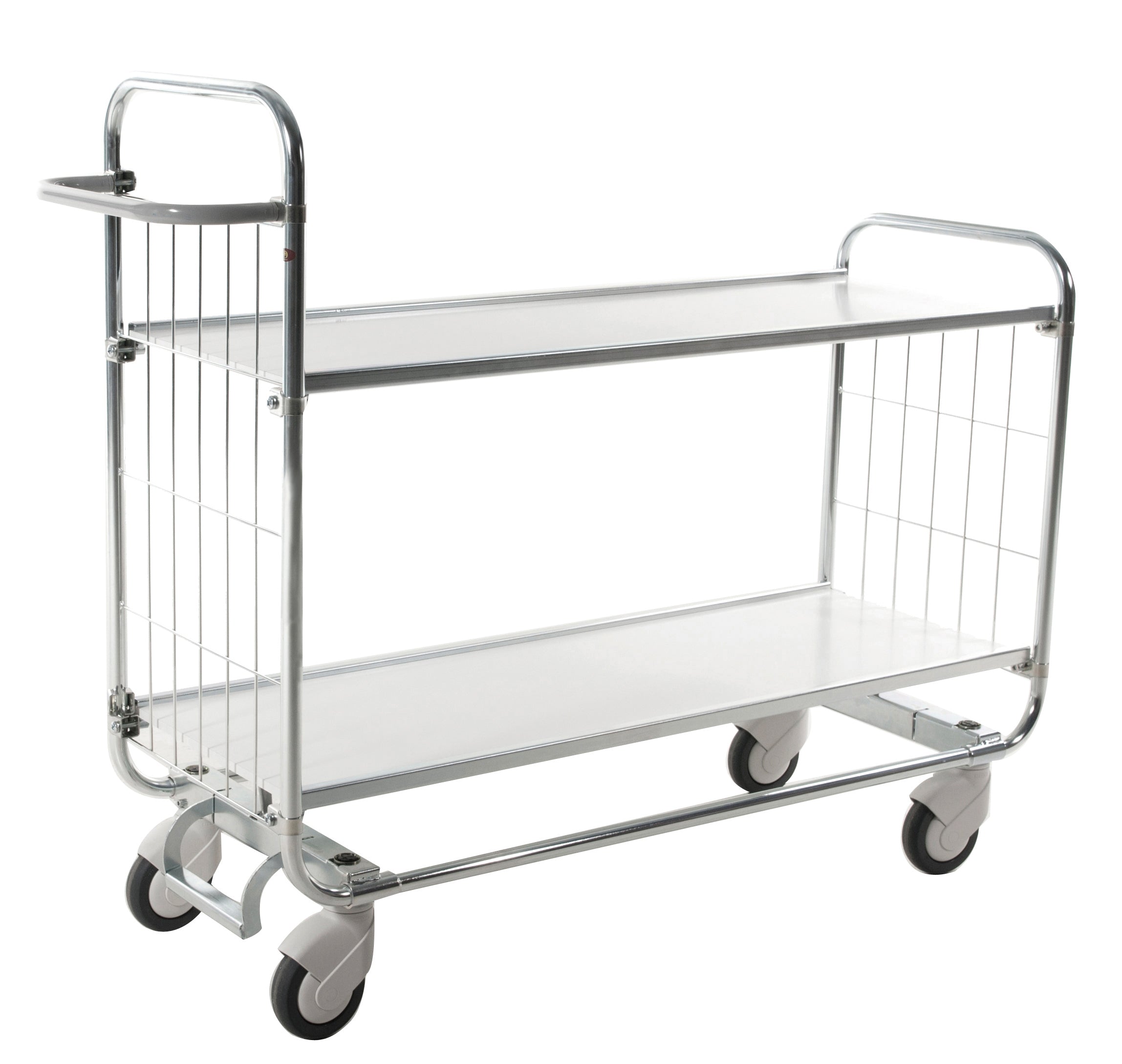 Kongamek 8000 series laminate shelves 4-wheeled flexible everything trolley