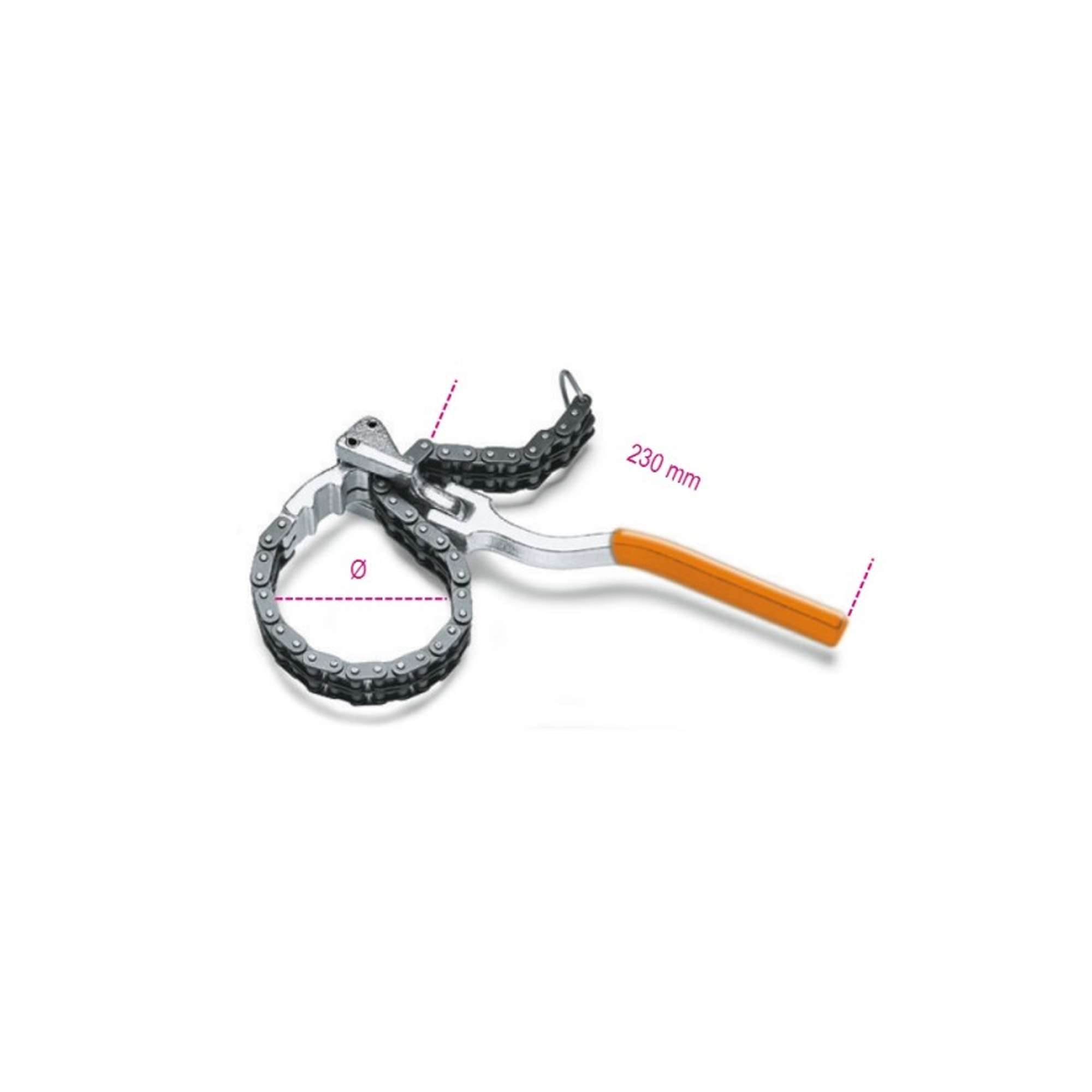 Oil-filter  60160mm wrench with double chain - Beta 1488L