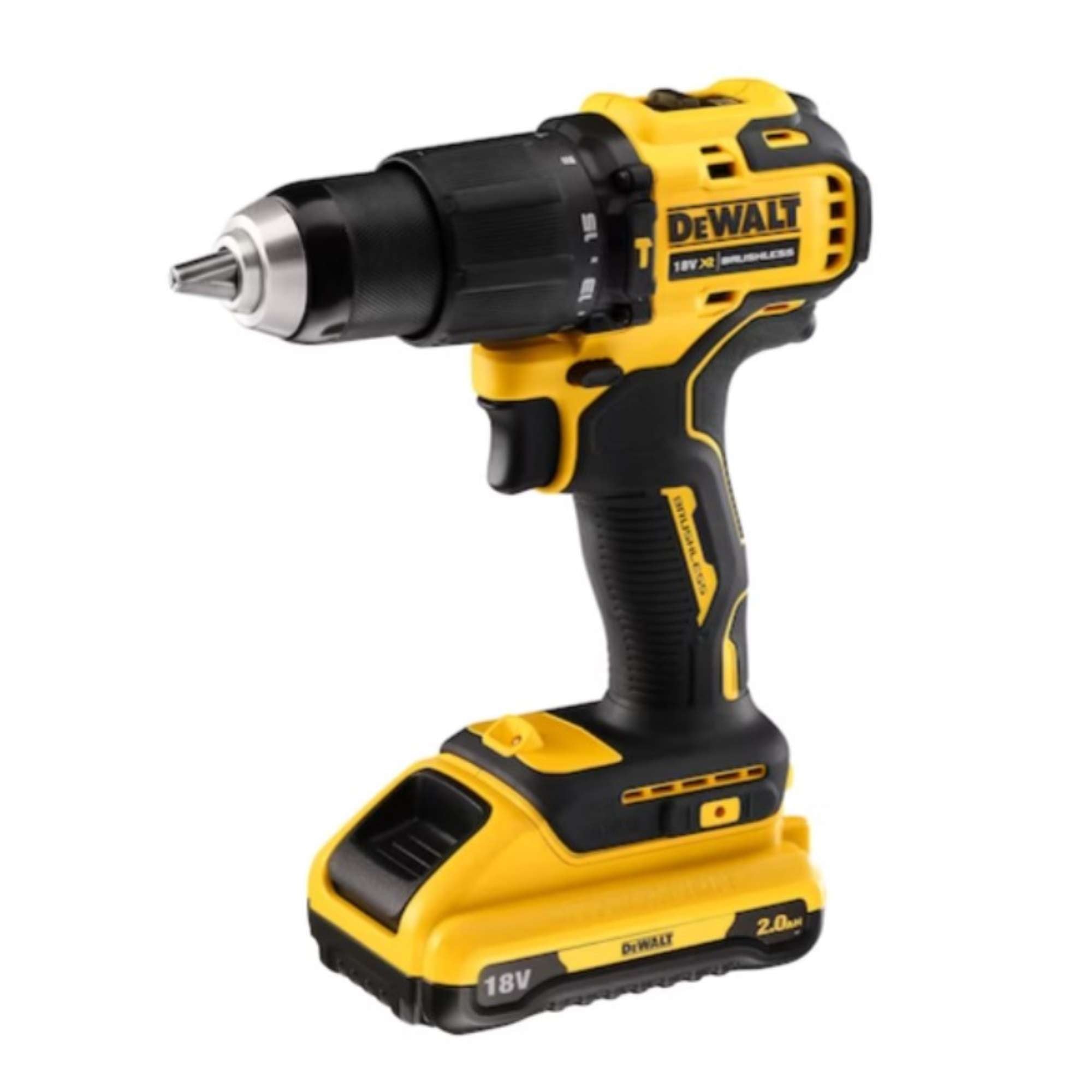 Compact Impact Drill Driver 18V XR + 2 2.0Ah Batteries - Dewalt DCD709D2T-QW