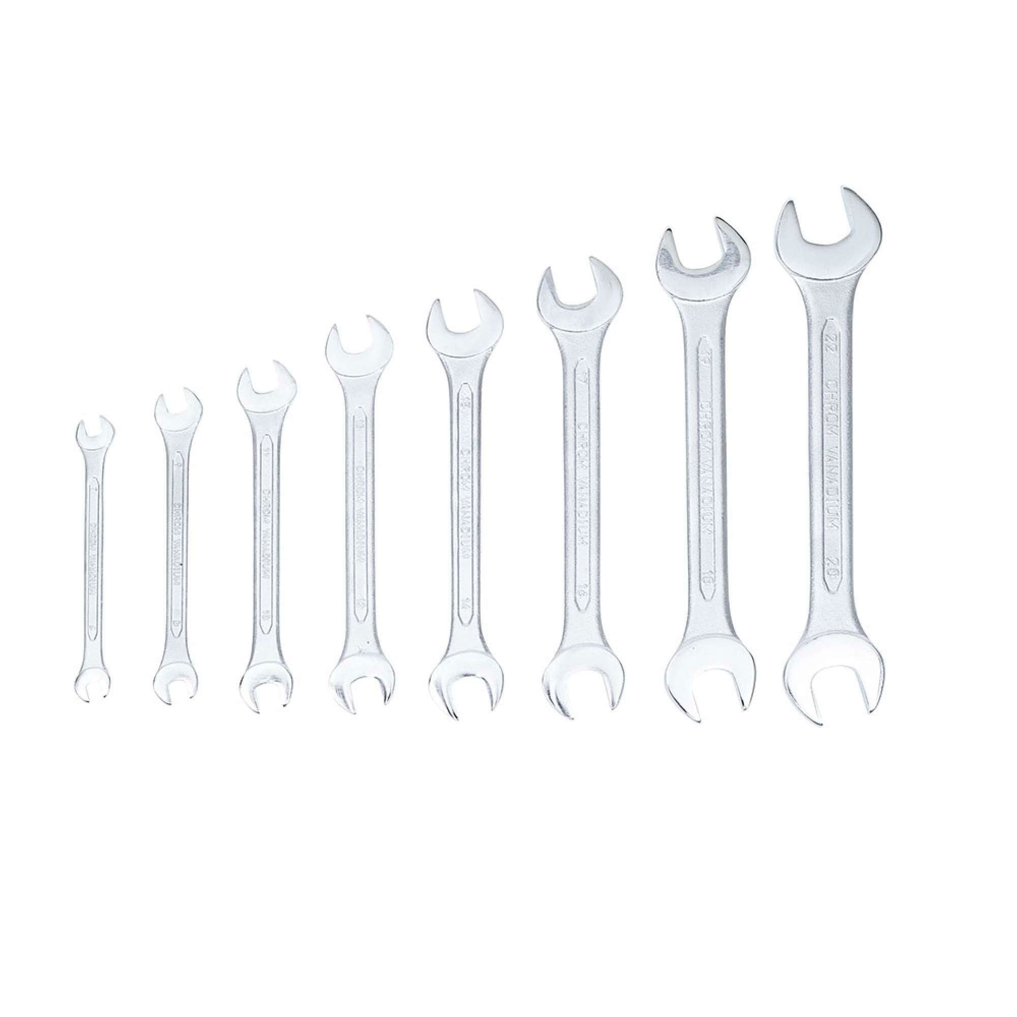 Set of 12 double open end wrenches 6-32mm - Fermec BGS1184