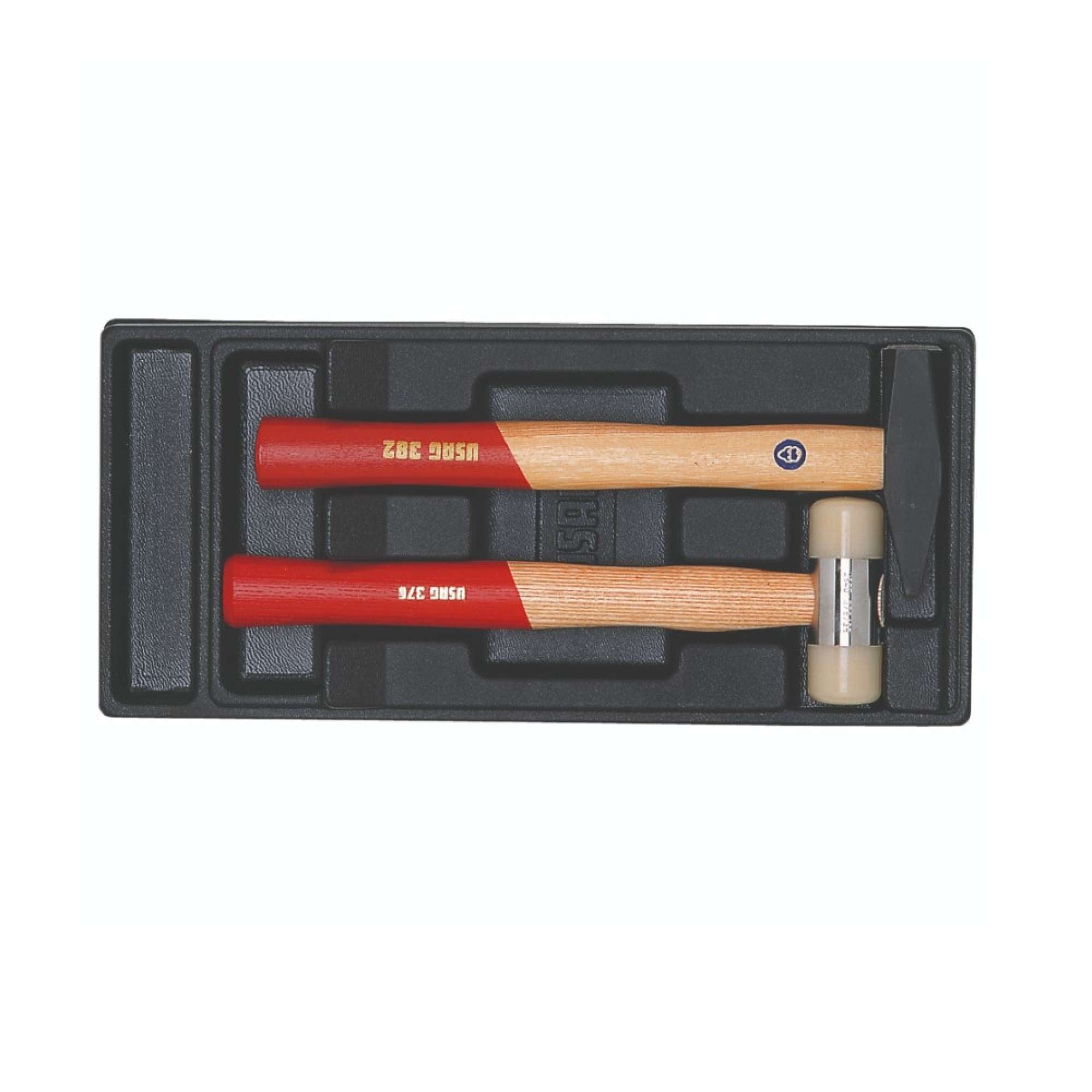 Mallet + hammer for mechanics, workshop assortment - Usag 519/382L