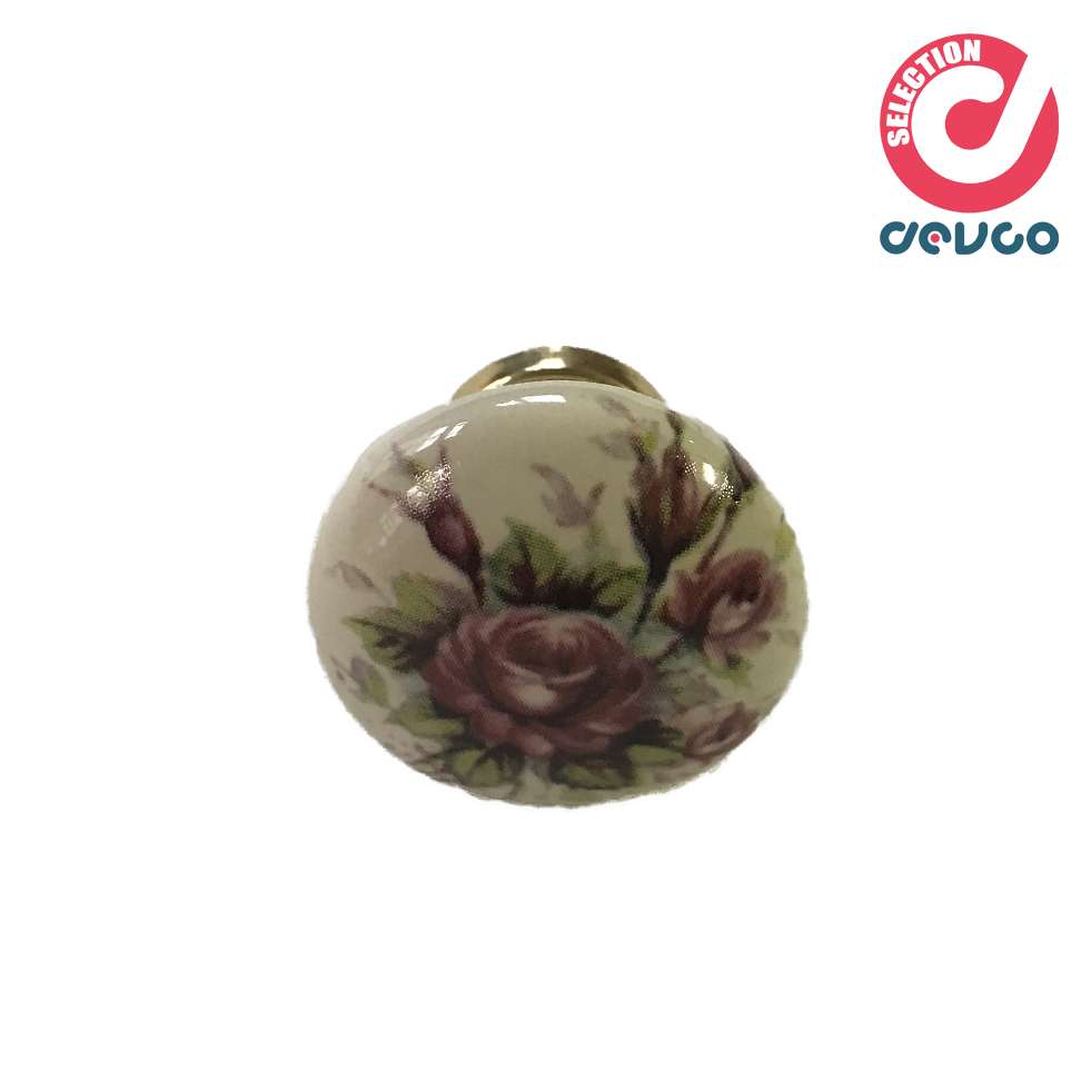 Pink flower porcelain knob - Botter Luigi - 980A