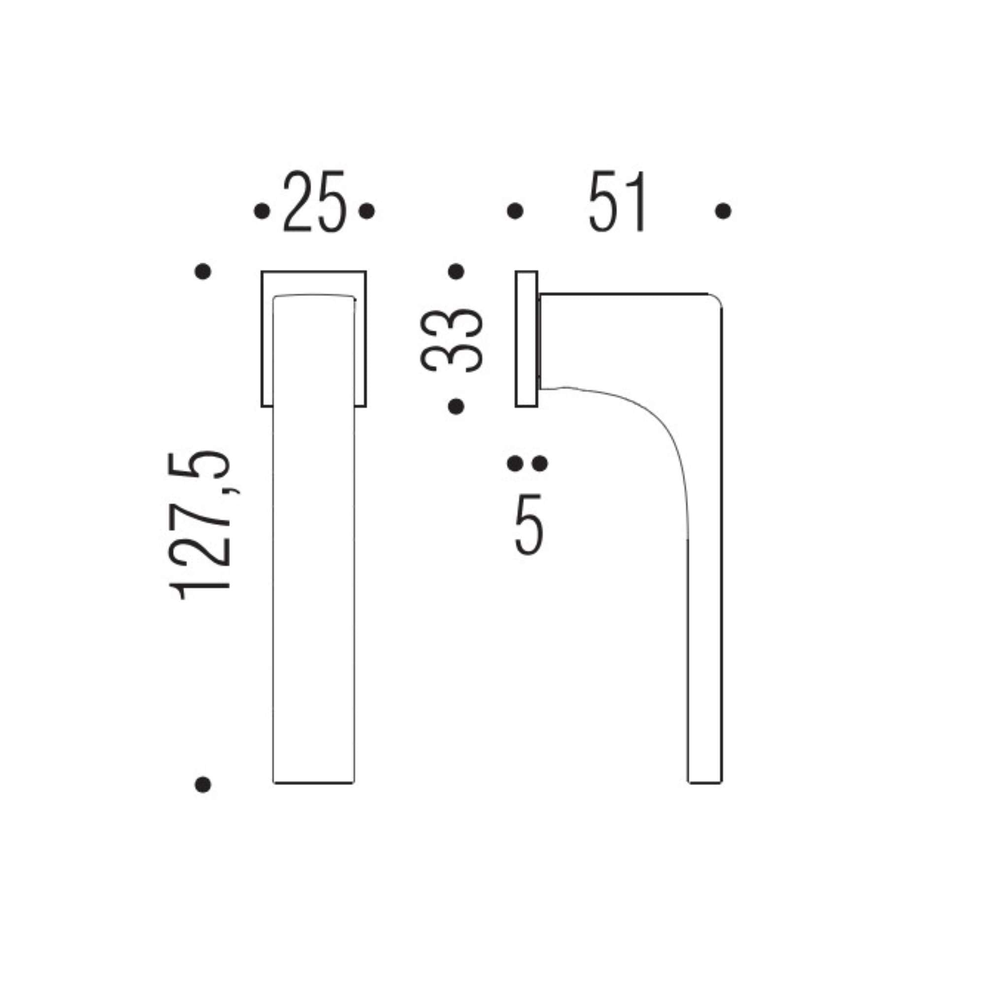 Robocinque handle s id72 dkzero chromat - 0id72dk0sm-cm