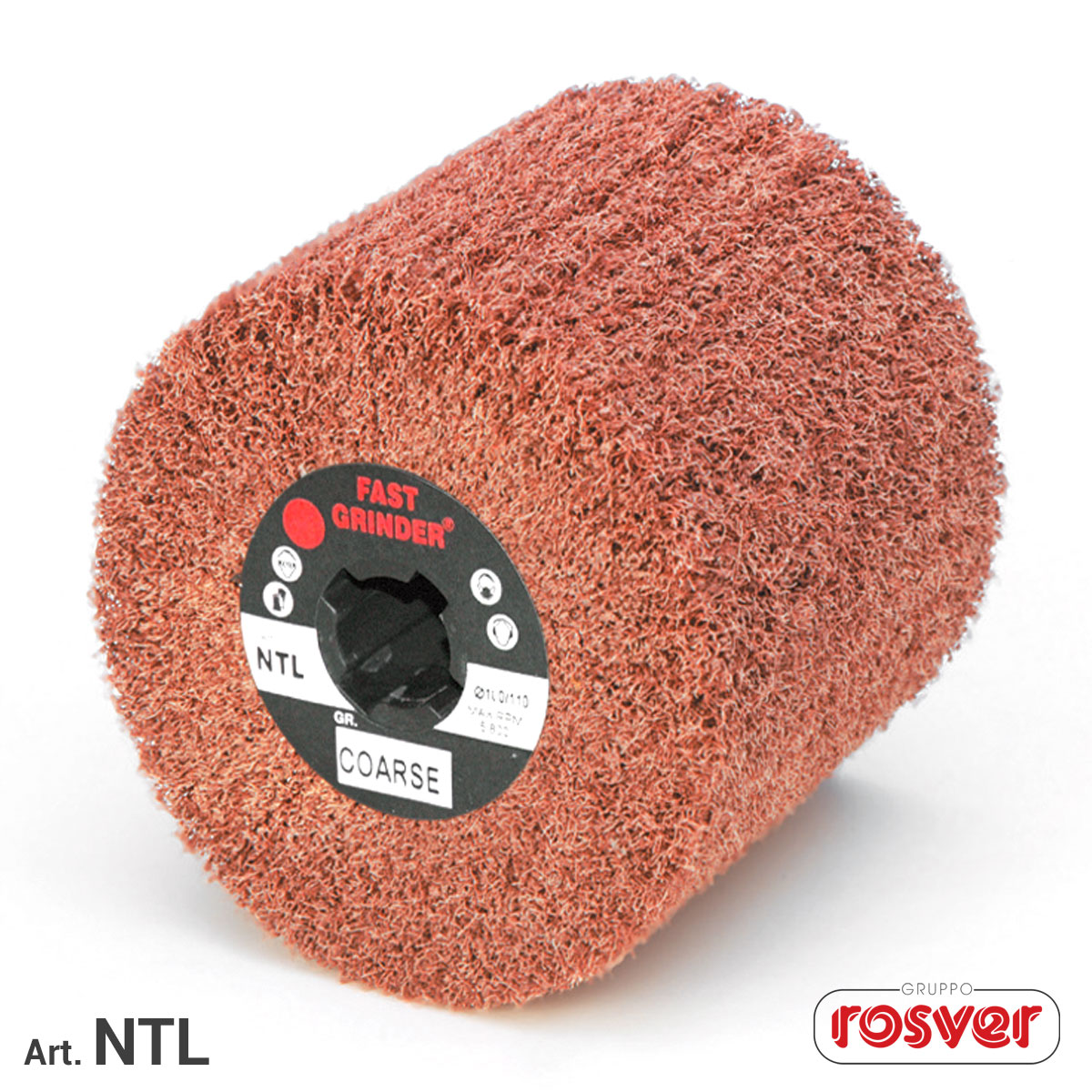 Nonwoven Wheels for Satin Finisher - Rosver - NTL D.110x100xF.19 - Conf.5pz