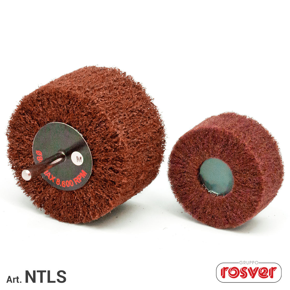 Non-woven flap wheels with shank - Rosver - NTL D.20x10x3 - Conf.10pz