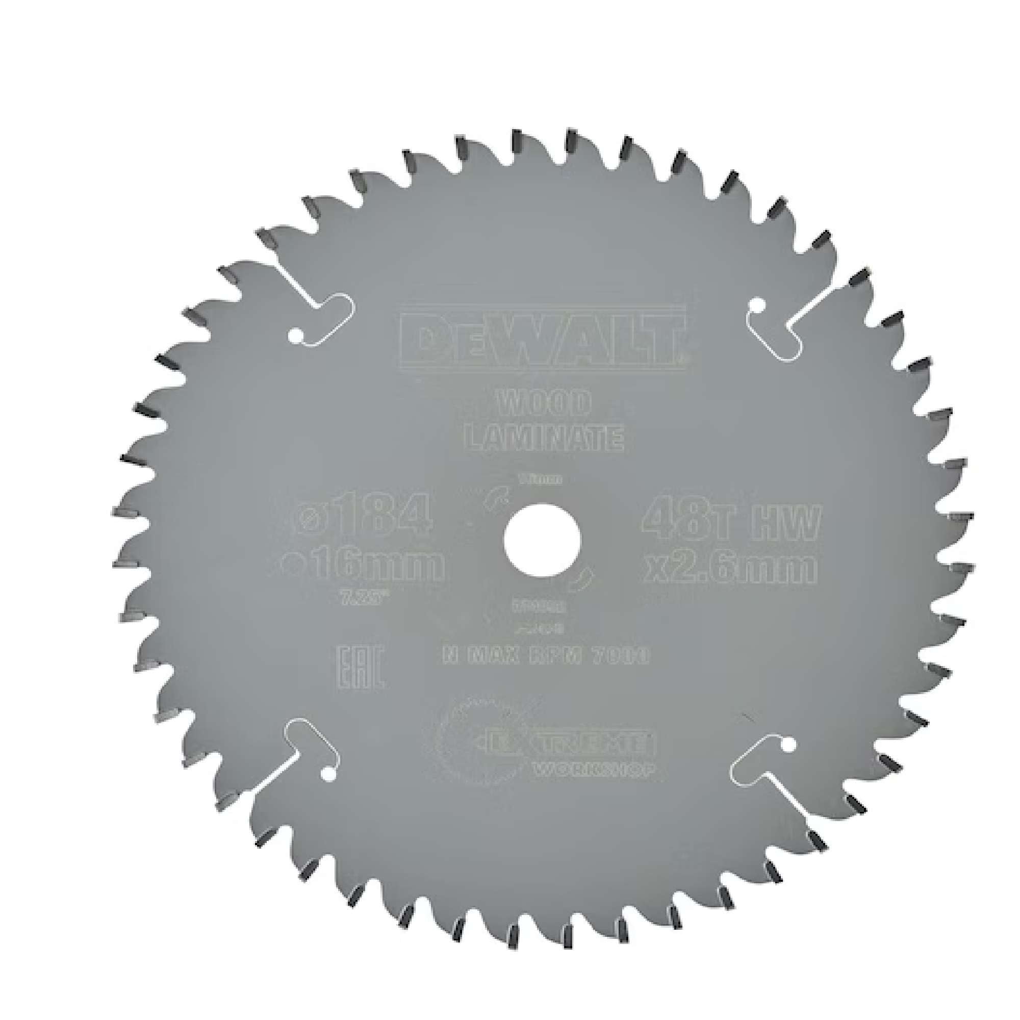 Extreme blade for wood 184x16x48mm - Dewalt DT4092-QZ