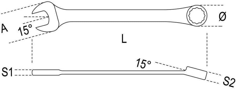 Reversible ratcheting combination Wranches, size from 6 to 22mm - Beta 142