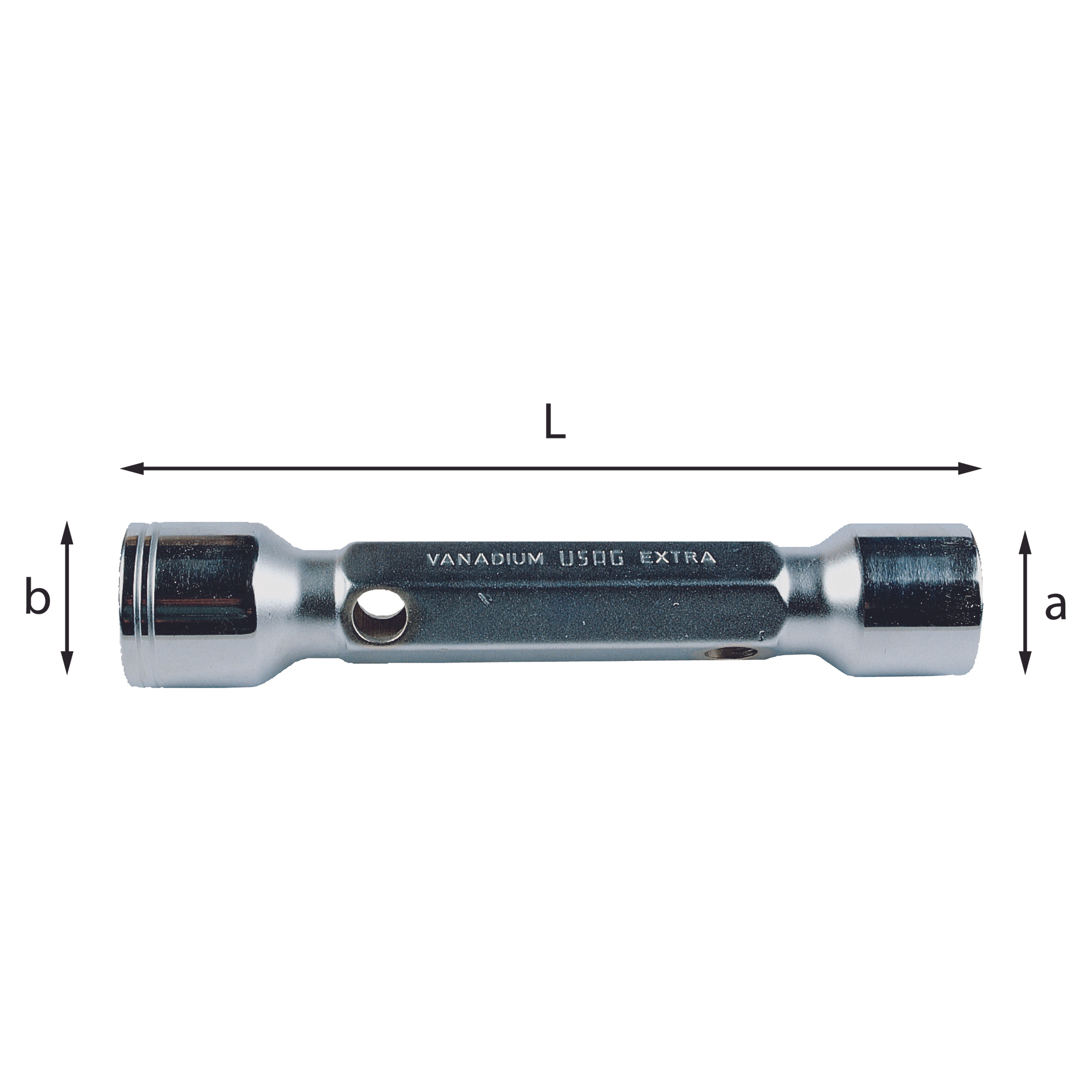 Double ended offset tubular socket wrenches - Usag 290 E