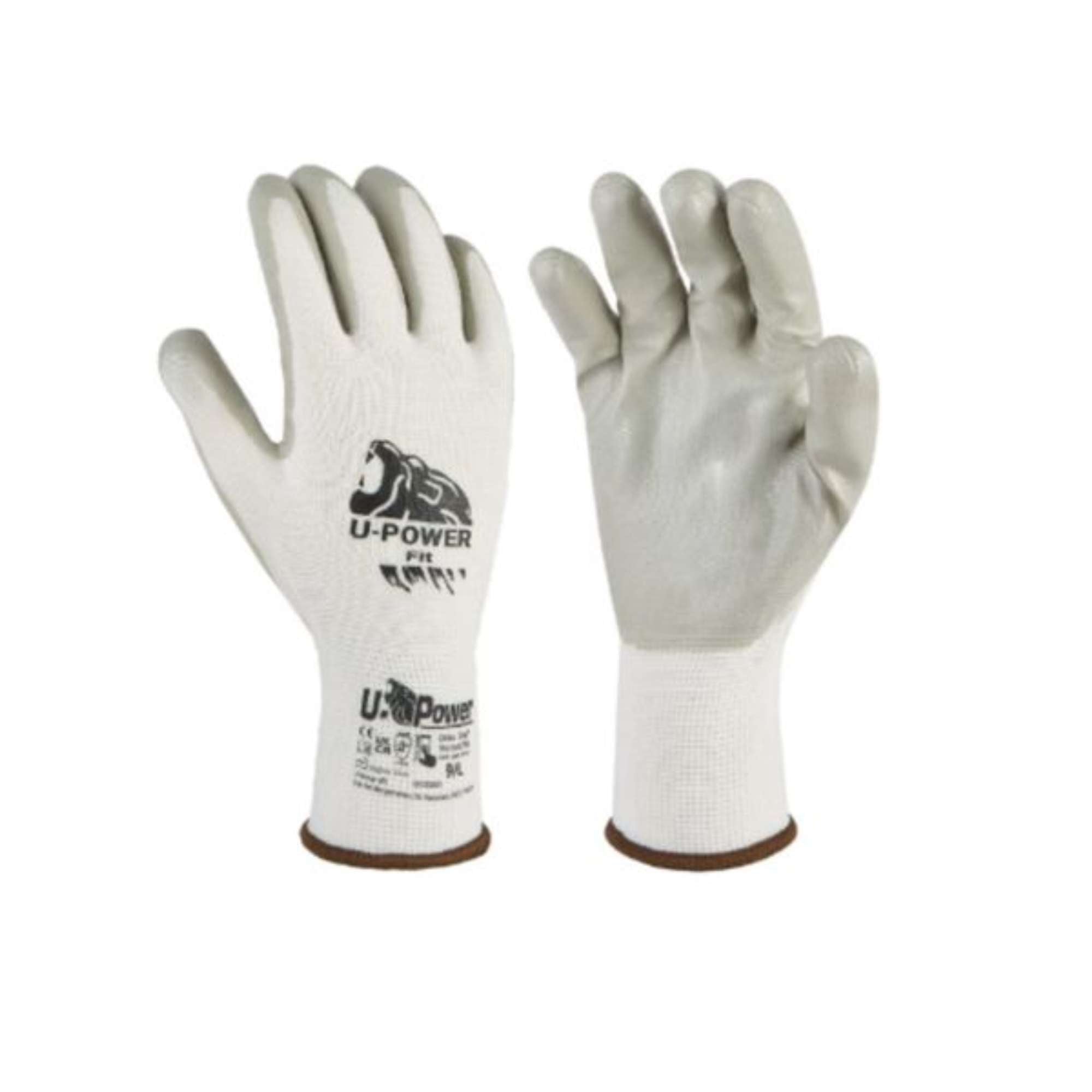 FIT gloves White/grey - U-POWER UG00003