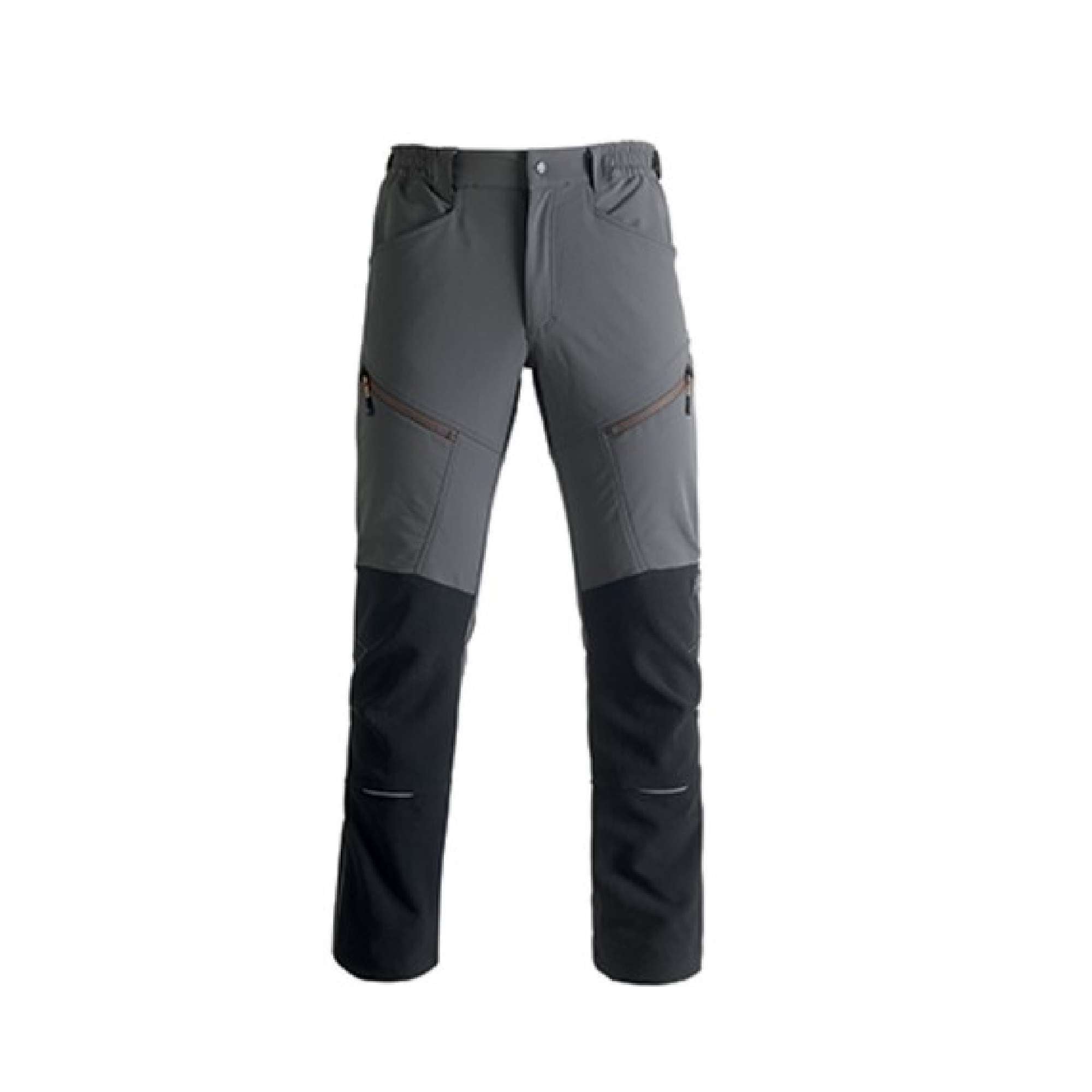 Vertical grey/black technical work trousers size XXXL - Kapriol 36234