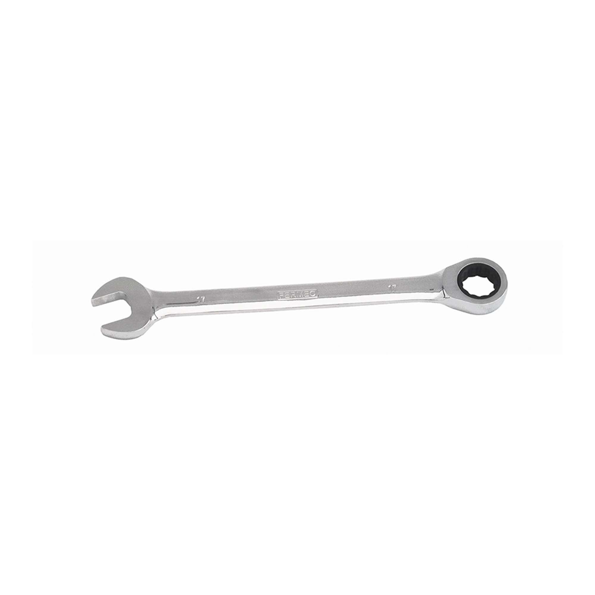 Polygonal ratchet combination wrench 19mm L.250mm - Fermec CW-19