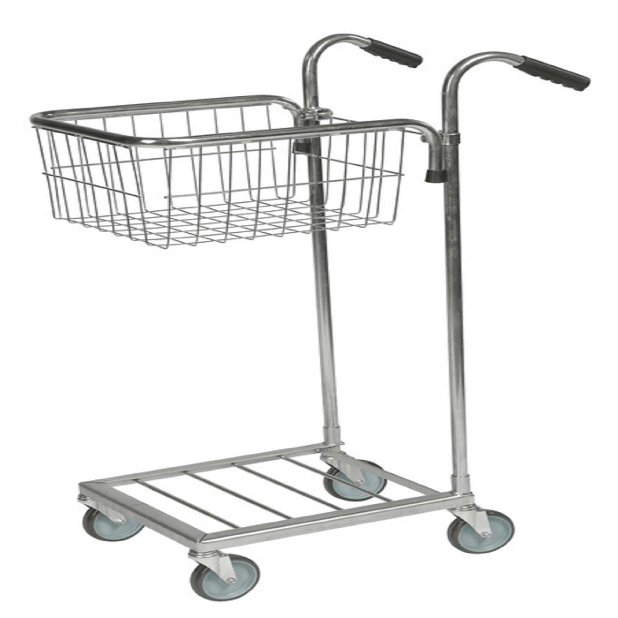 Black / White Mini trolley with one thread basket, LxWxH (mm) 660x385x1090