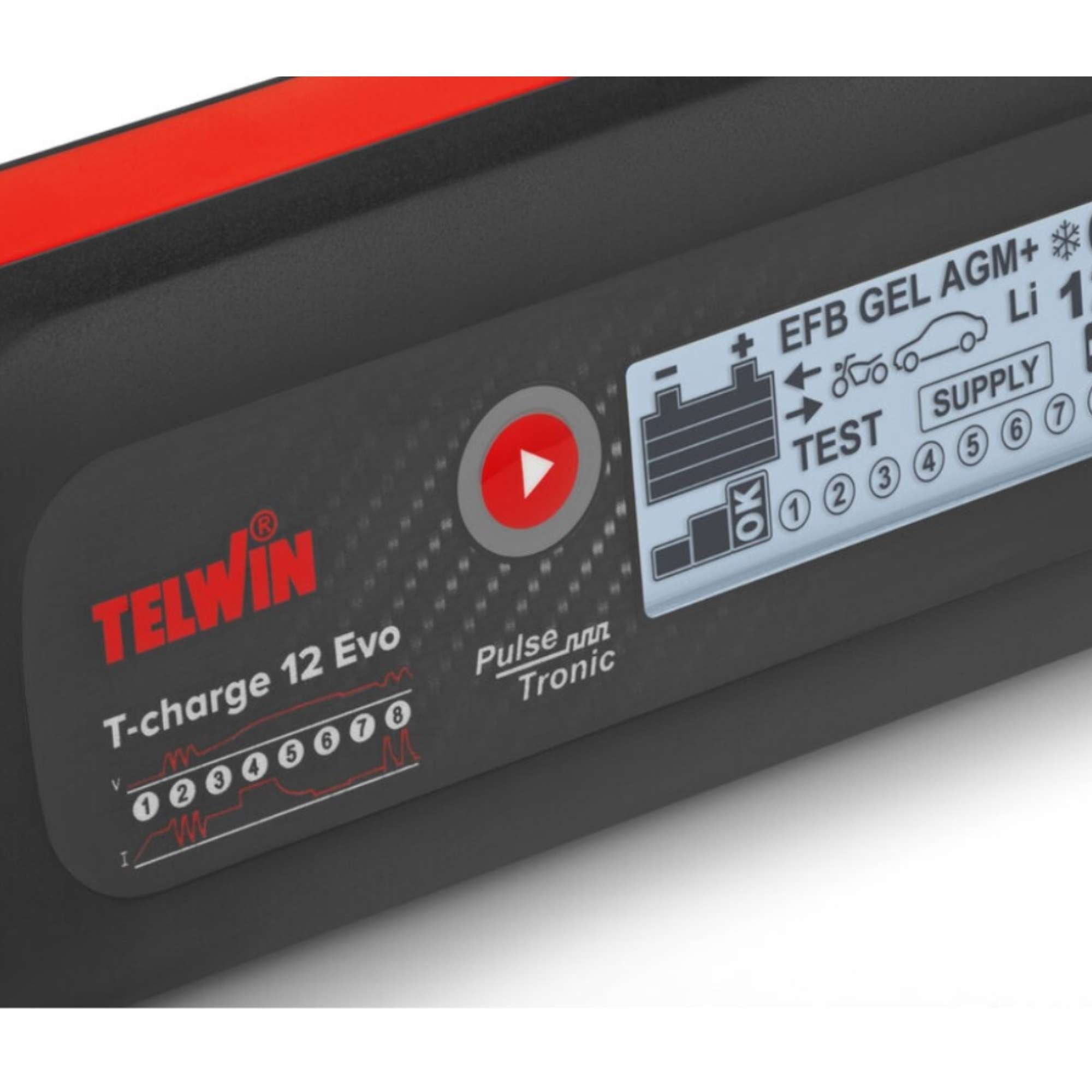 T-Charge 12Evo 6/12V Charger - Telwin TCHARGE12EVO