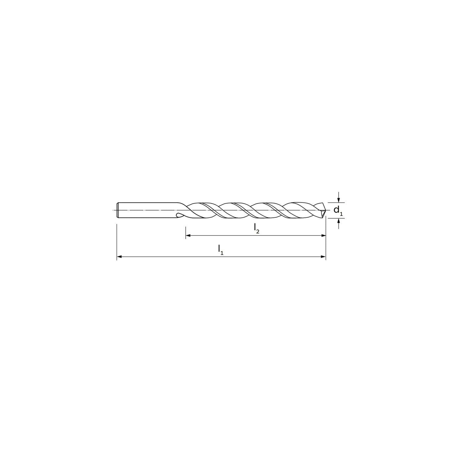 Counter-sharpening point with countersink angle 60 B.S. DIN 338 2 - ILIX